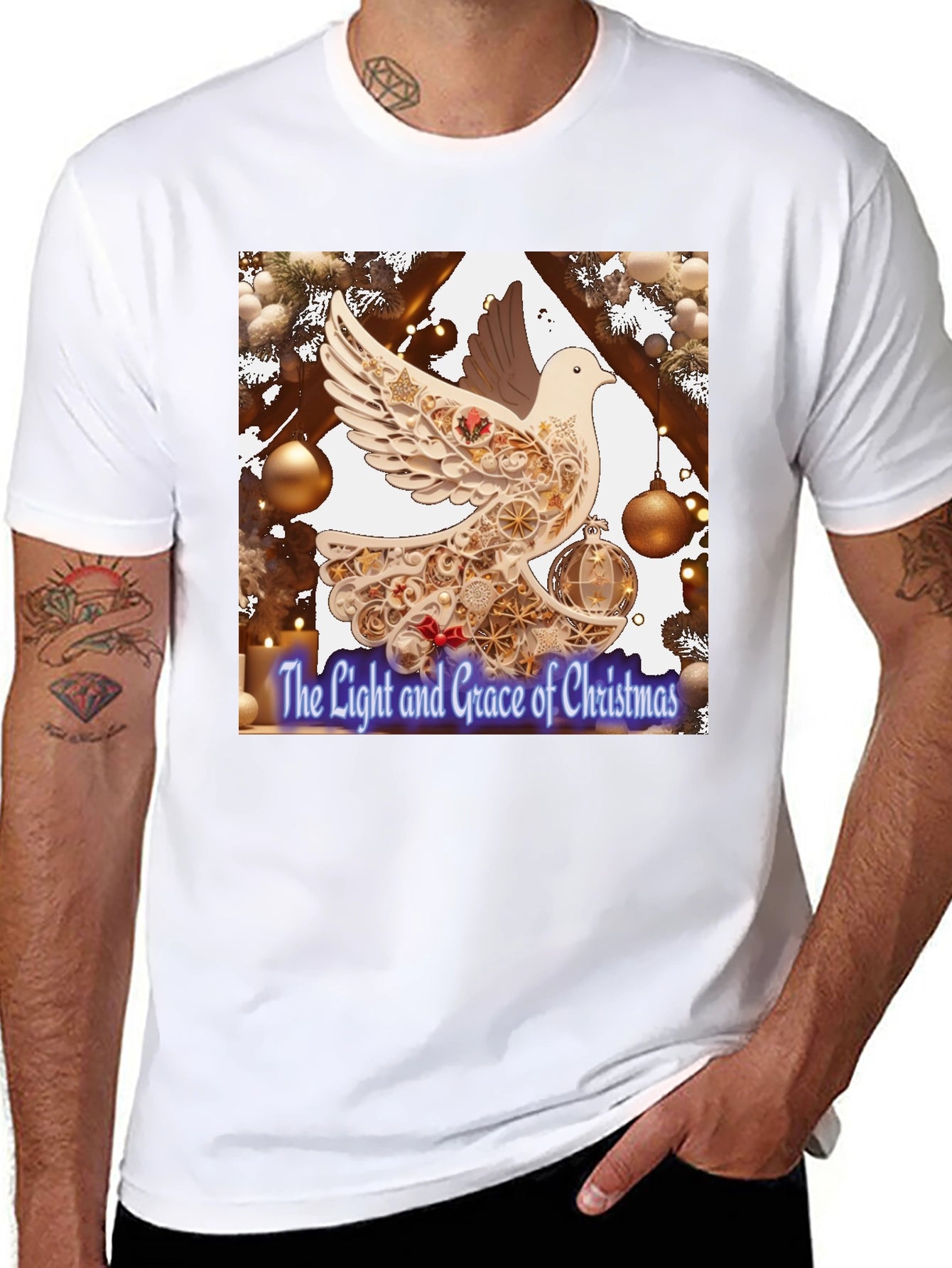 Grace of Christmas Dove Graphic Tee