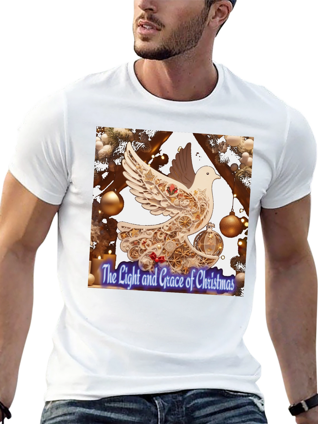 Grace of Christmas Dove Graphic Tee