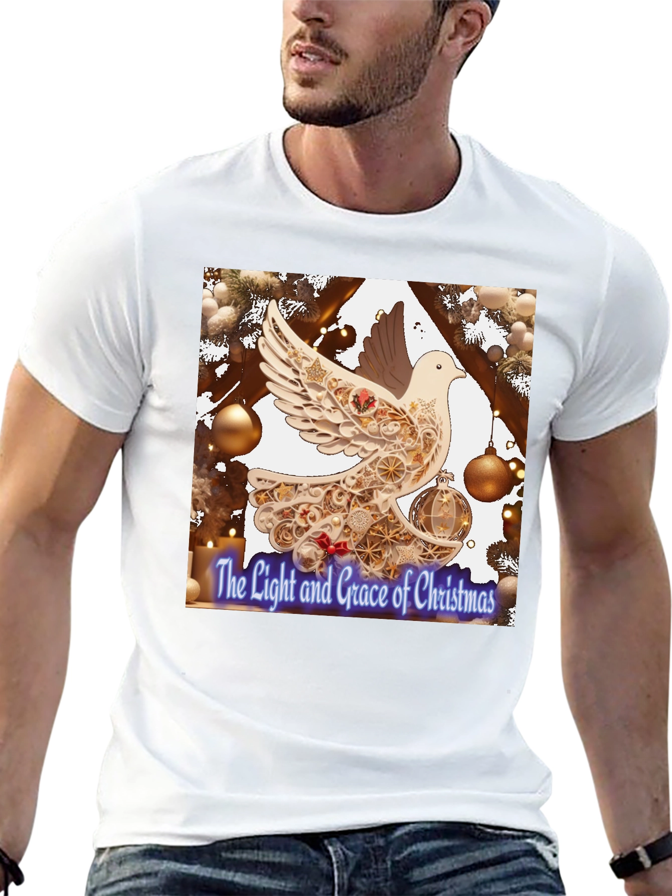 Grace of Christmas Dove Graphic Tee