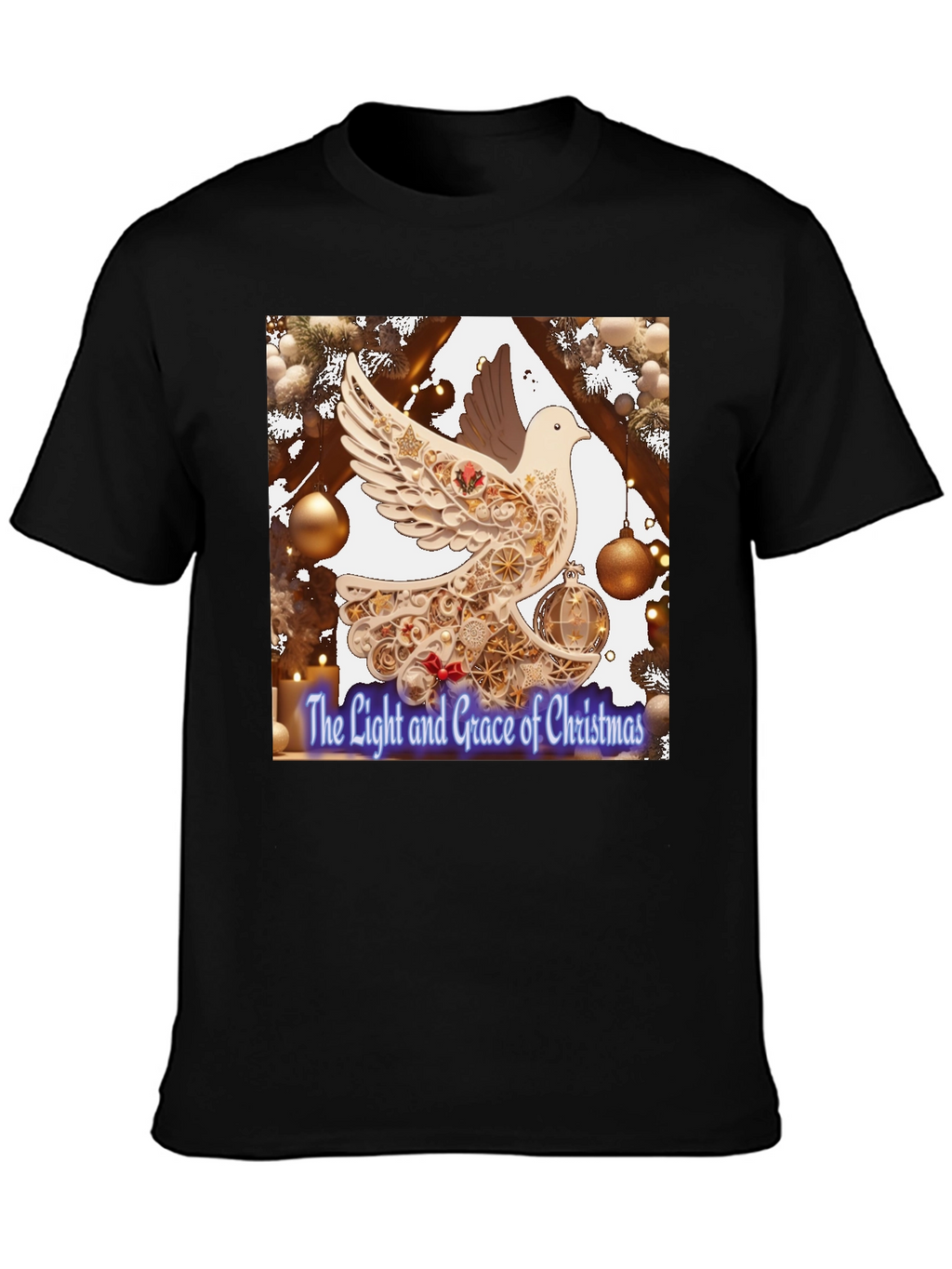 Grace of Christmas Dove Graphic Tee