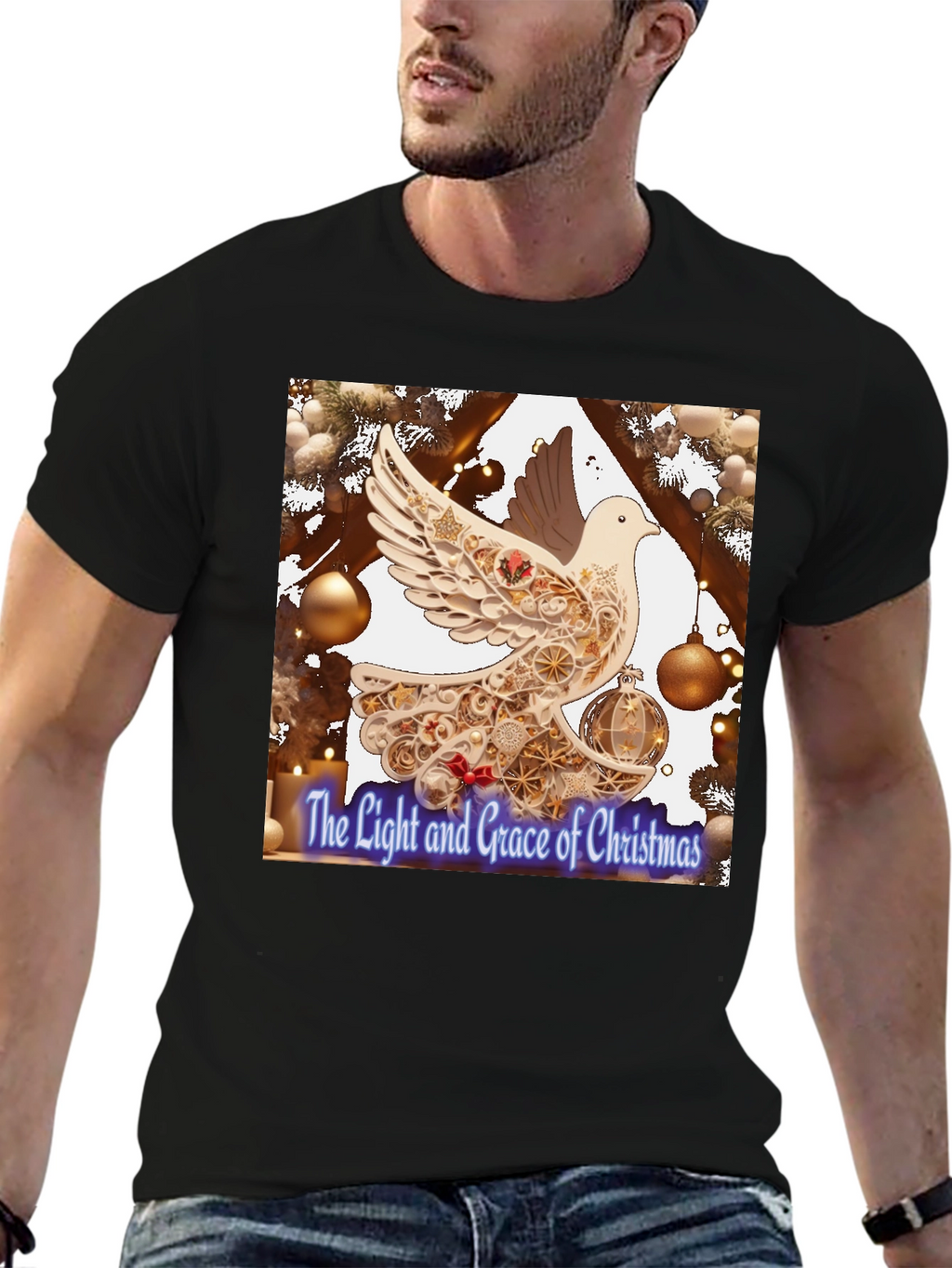 Grace of Christmas Dove Graphic Tee