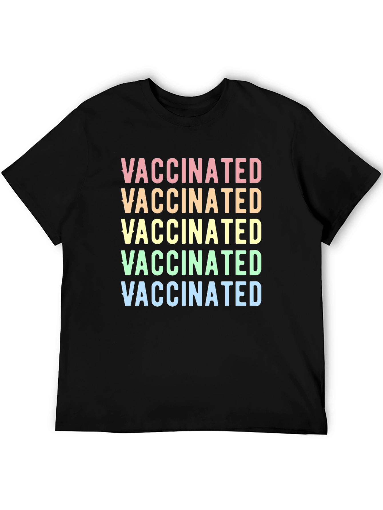 Vaccinated Graphic Tee - Colorful Comfort
