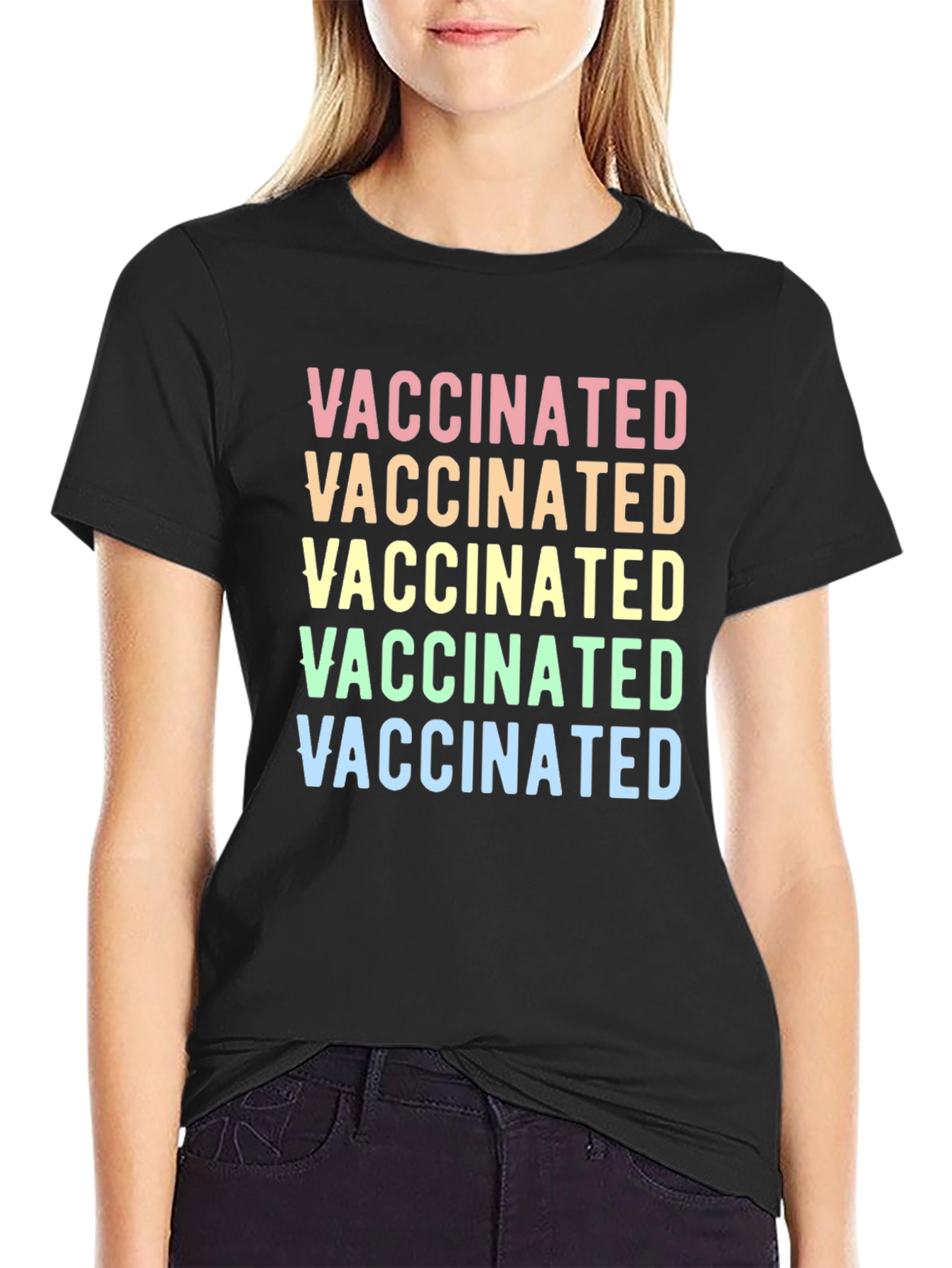 Vaccinated Graphic Tee - Colorful Comfort