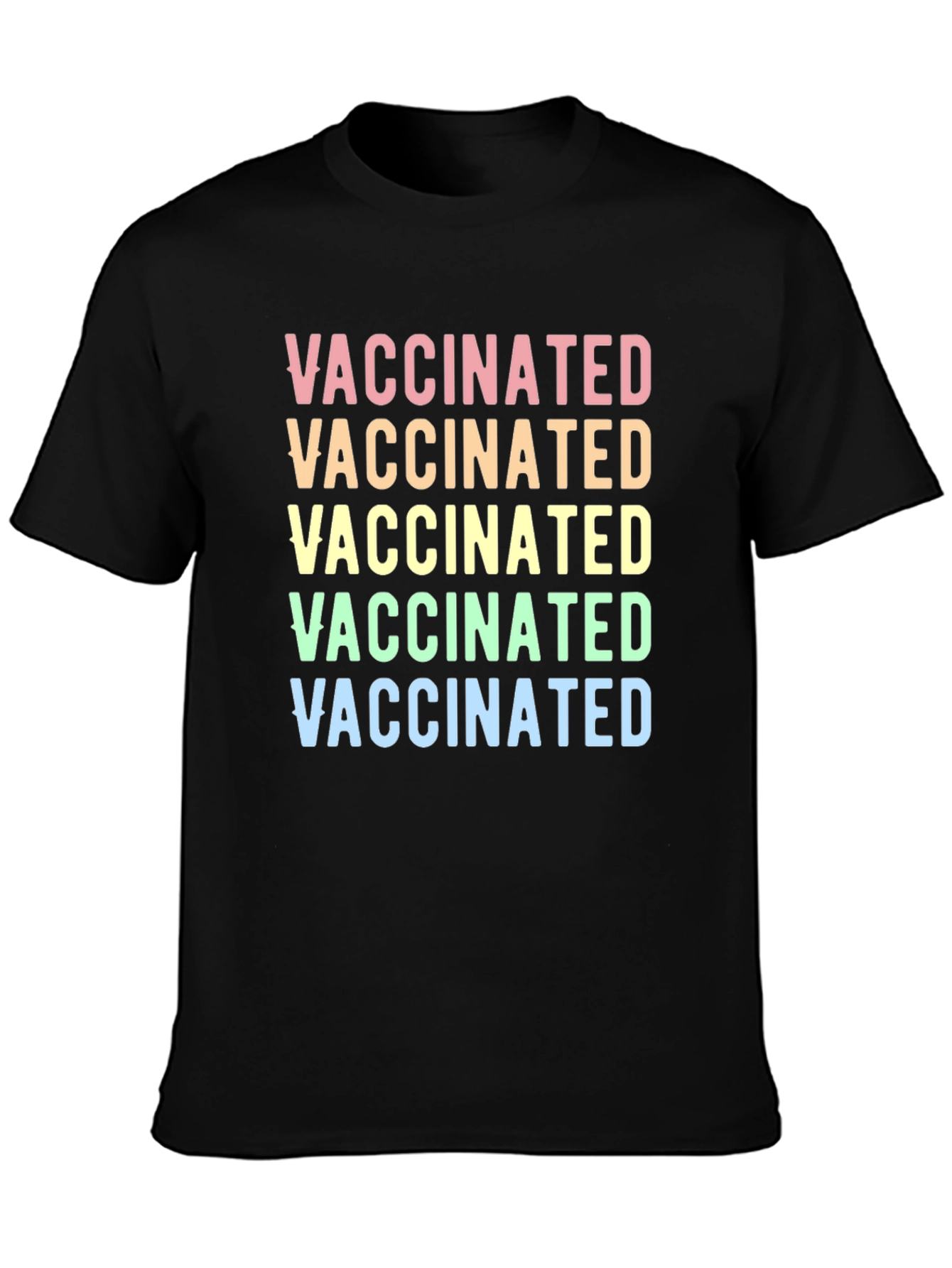 Vaccinated Graphic Tee - Colorful Comfort