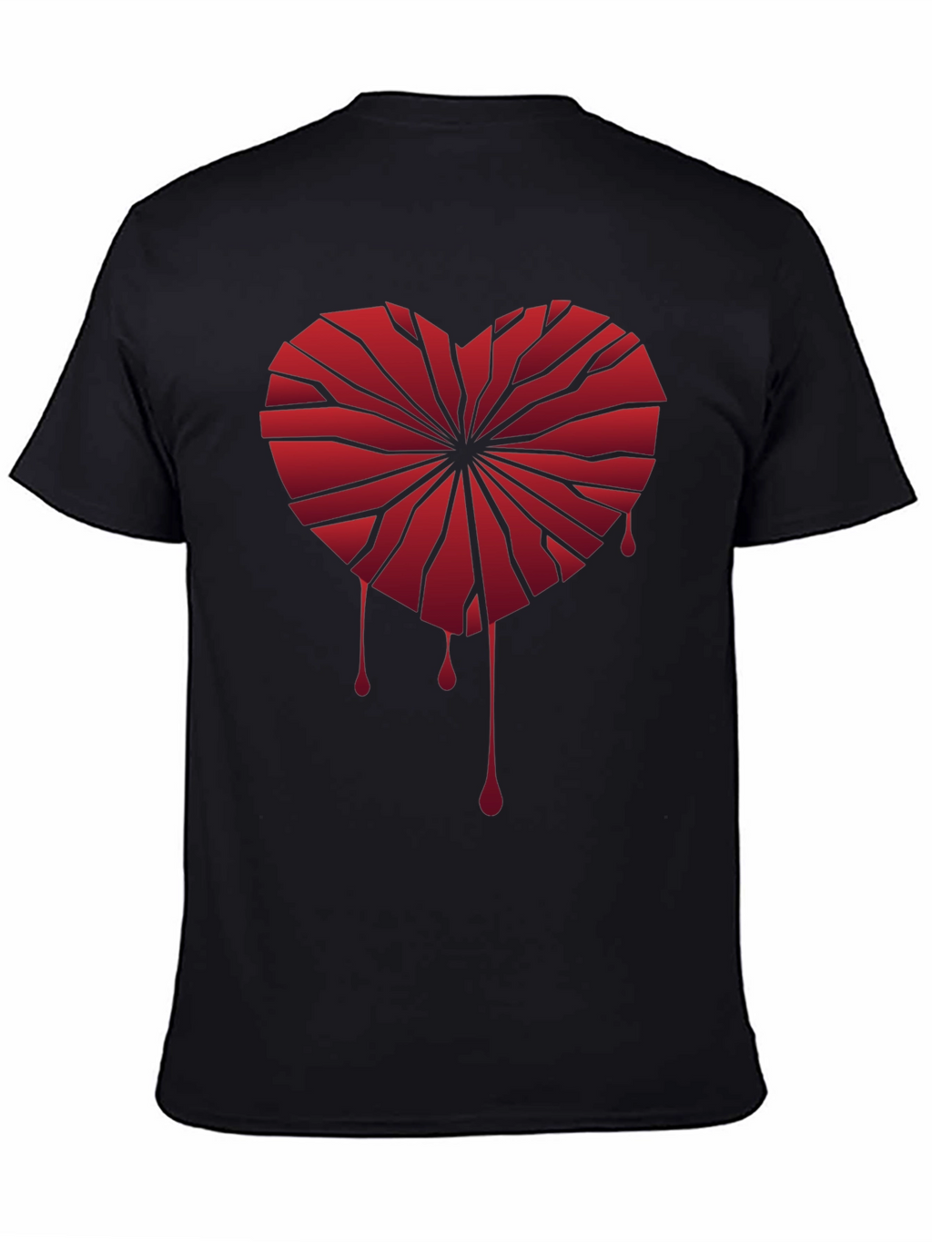 Broken Heart Graphic Tee - Edgy Style