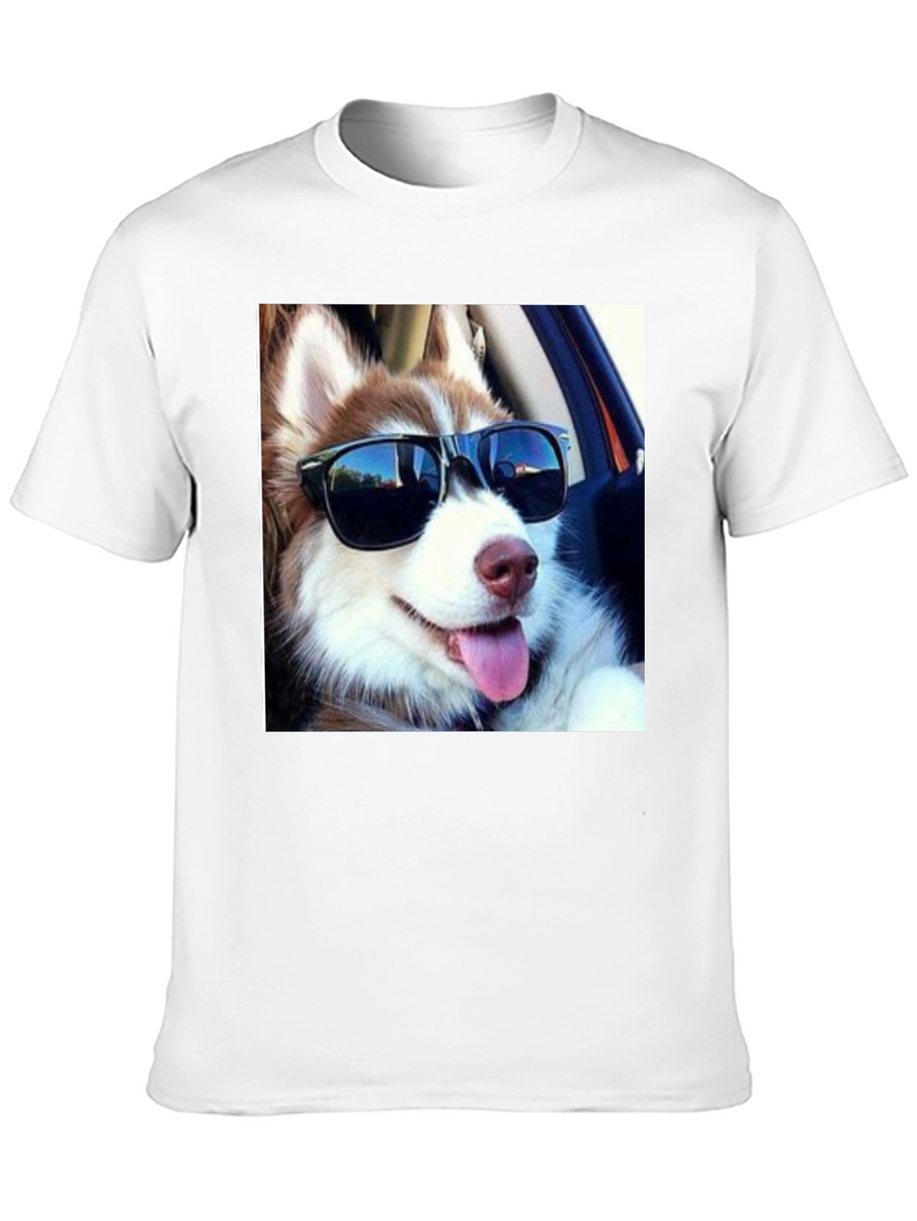 Cool Dog Tee: Husky in Shades T-Shirt