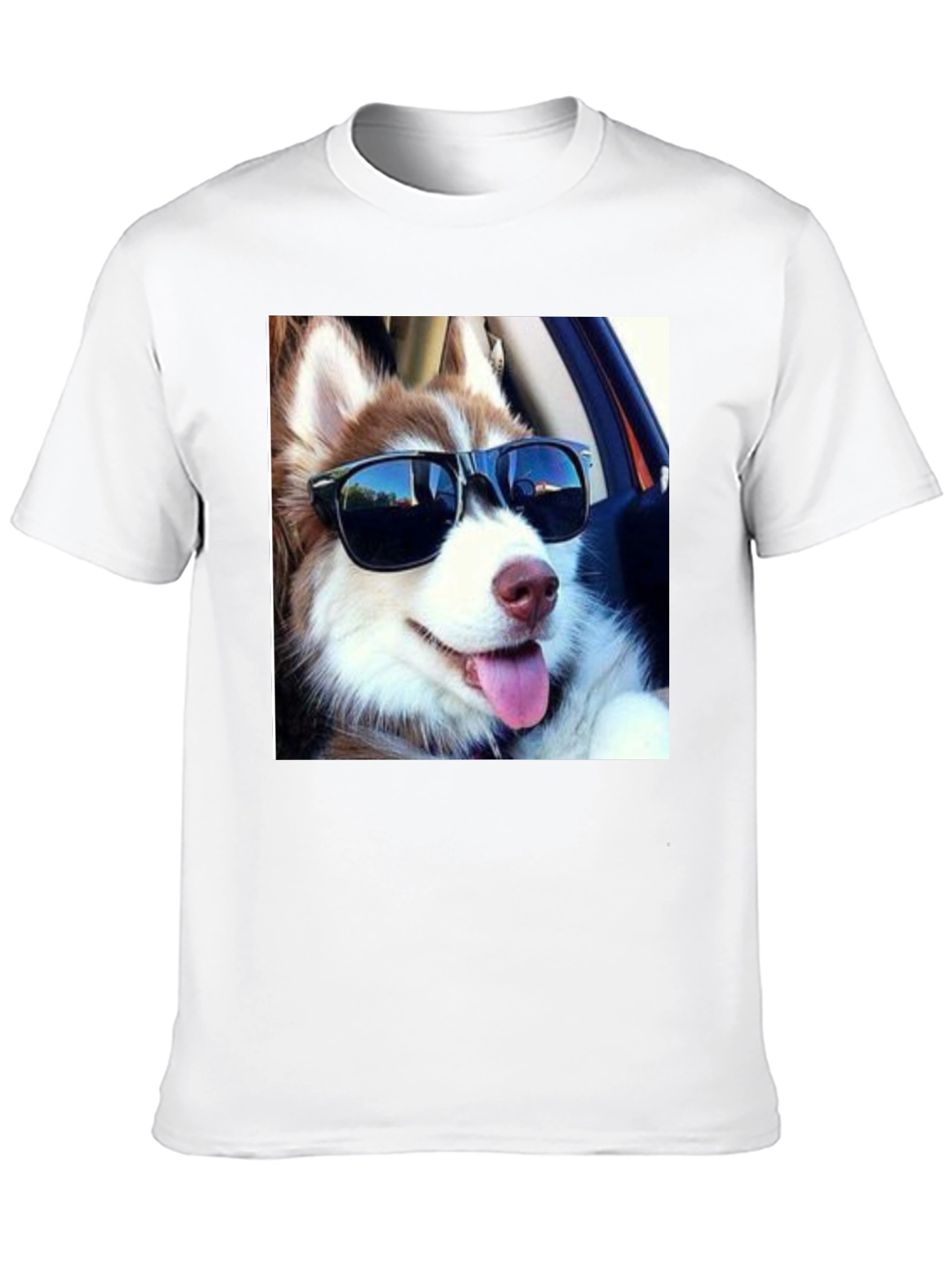 Cool Dog Tee: Husky in Shades T-Shirt