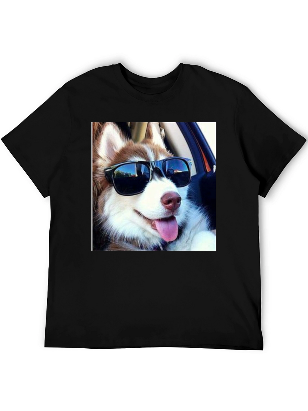 Cool Dog Tee: Husky in Shades T-Shirt