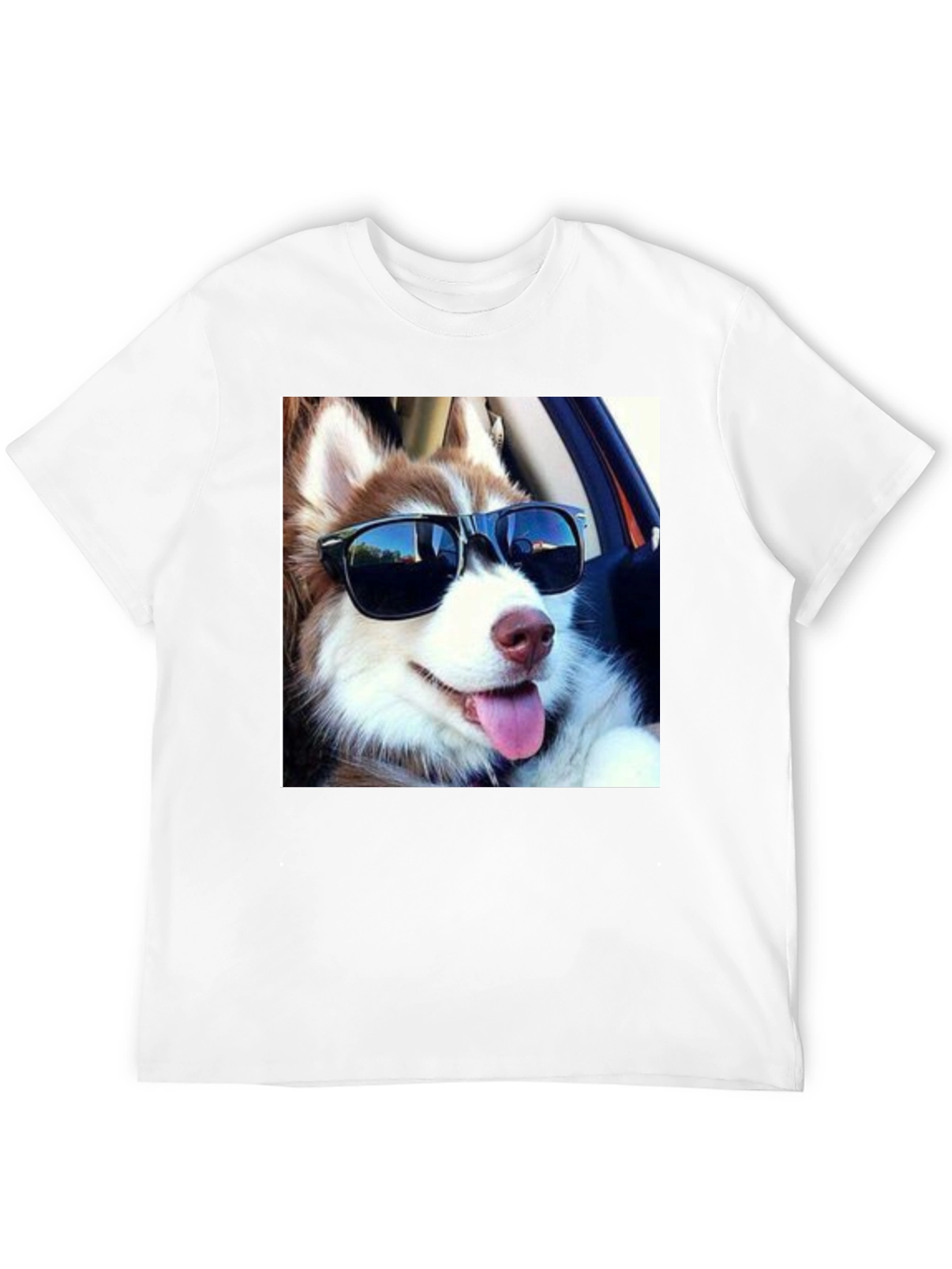 Cool Dog Tee: Husky in Shades T-Shirt