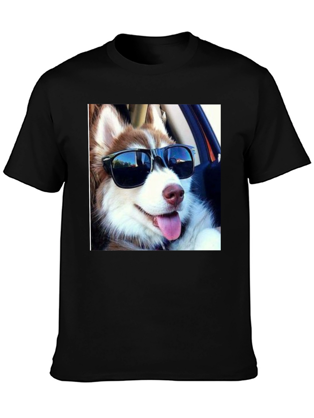Cool Dog Tee: Husky in Shades T-Shirt