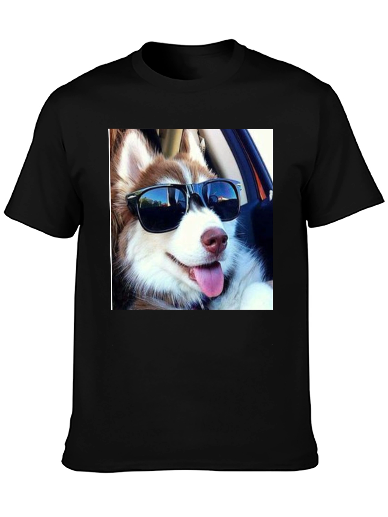 Cool Dog Tee: Husky in Shades T-Shirt