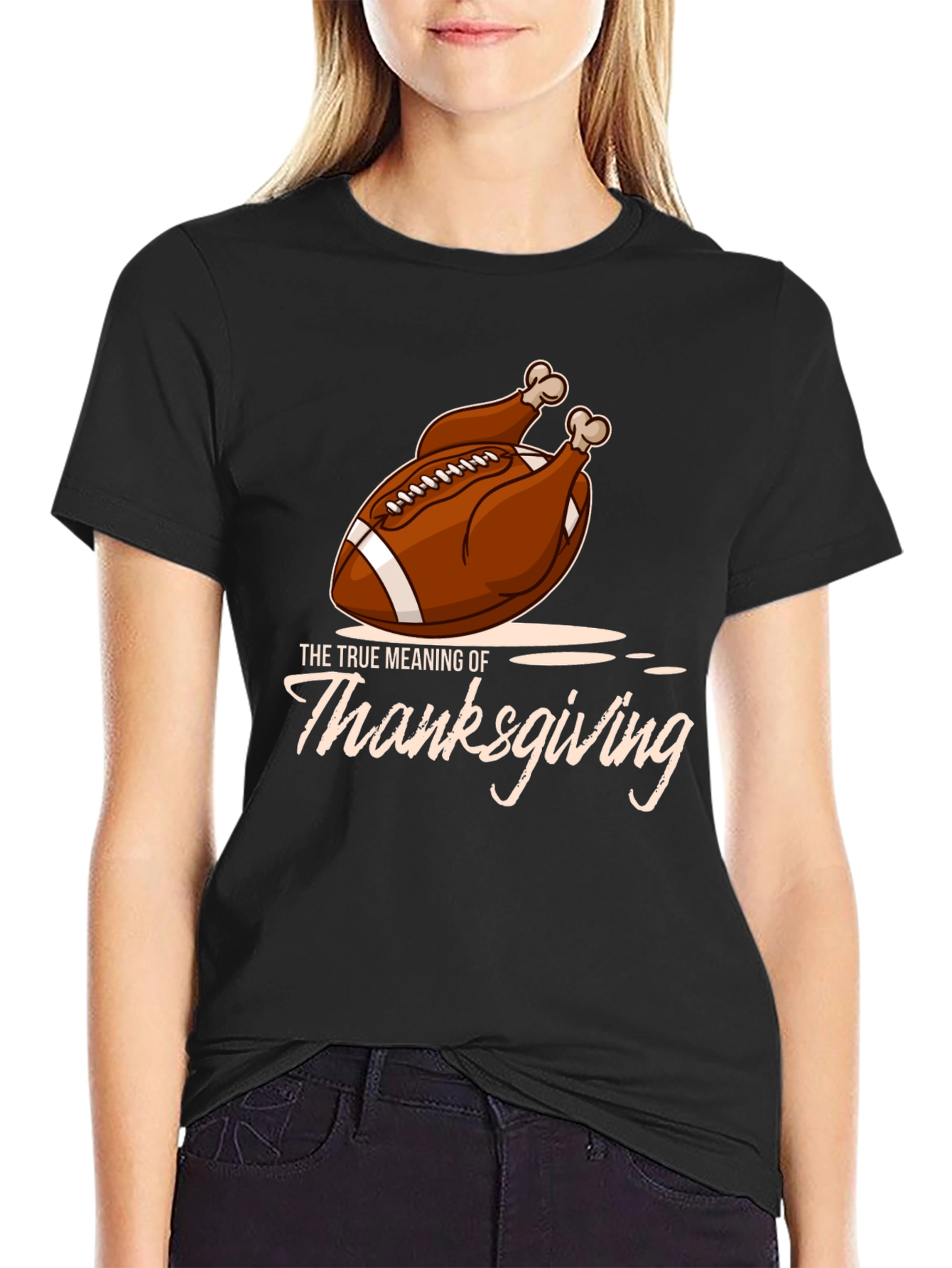 Thanksgiving Football Turkey T-Shirt