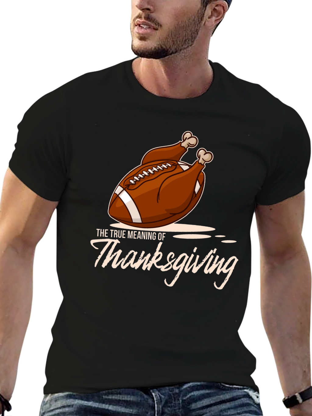 Thanksgiving Football Turkey T-Shirt