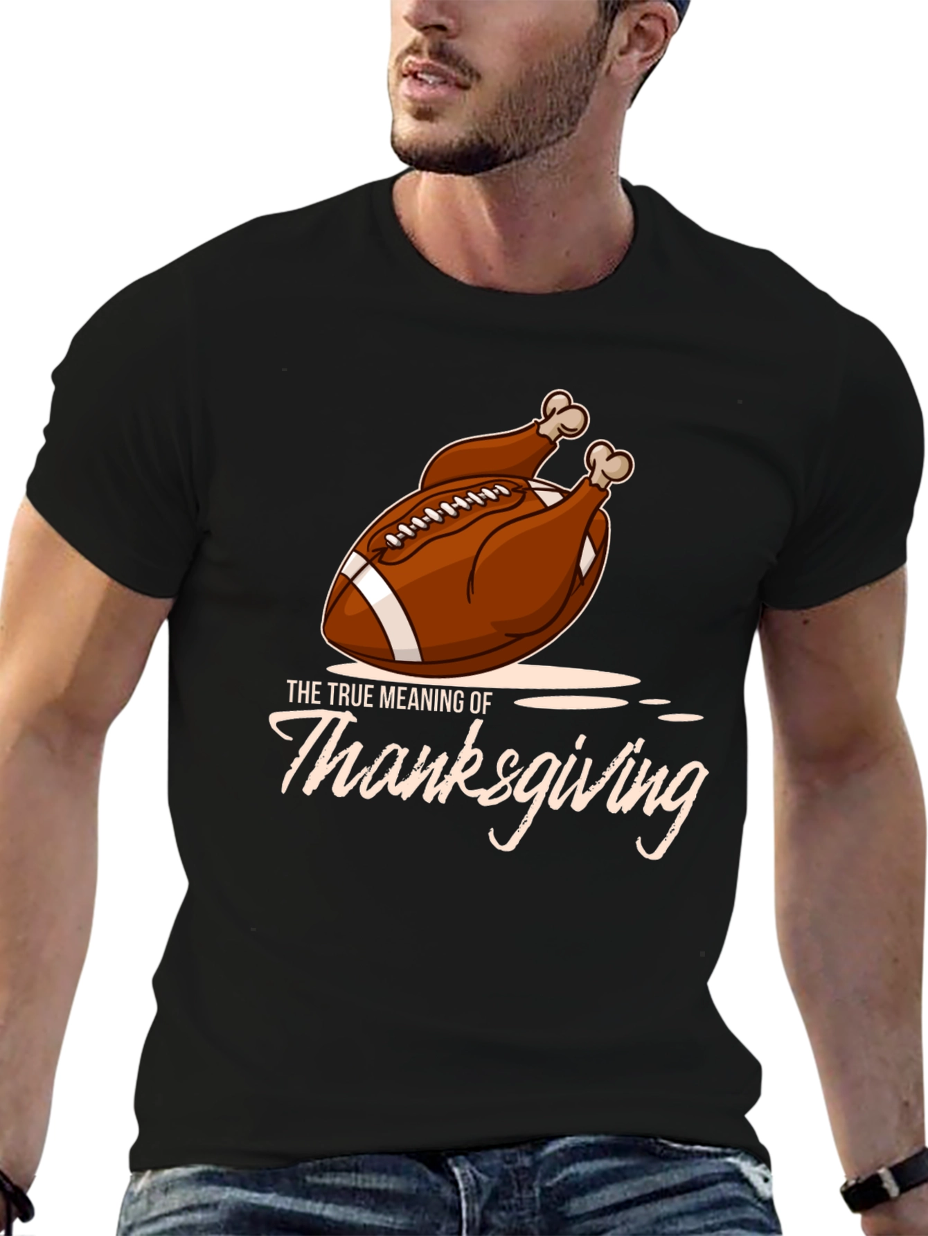 Thanksgiving Football Turkey T-Shirt