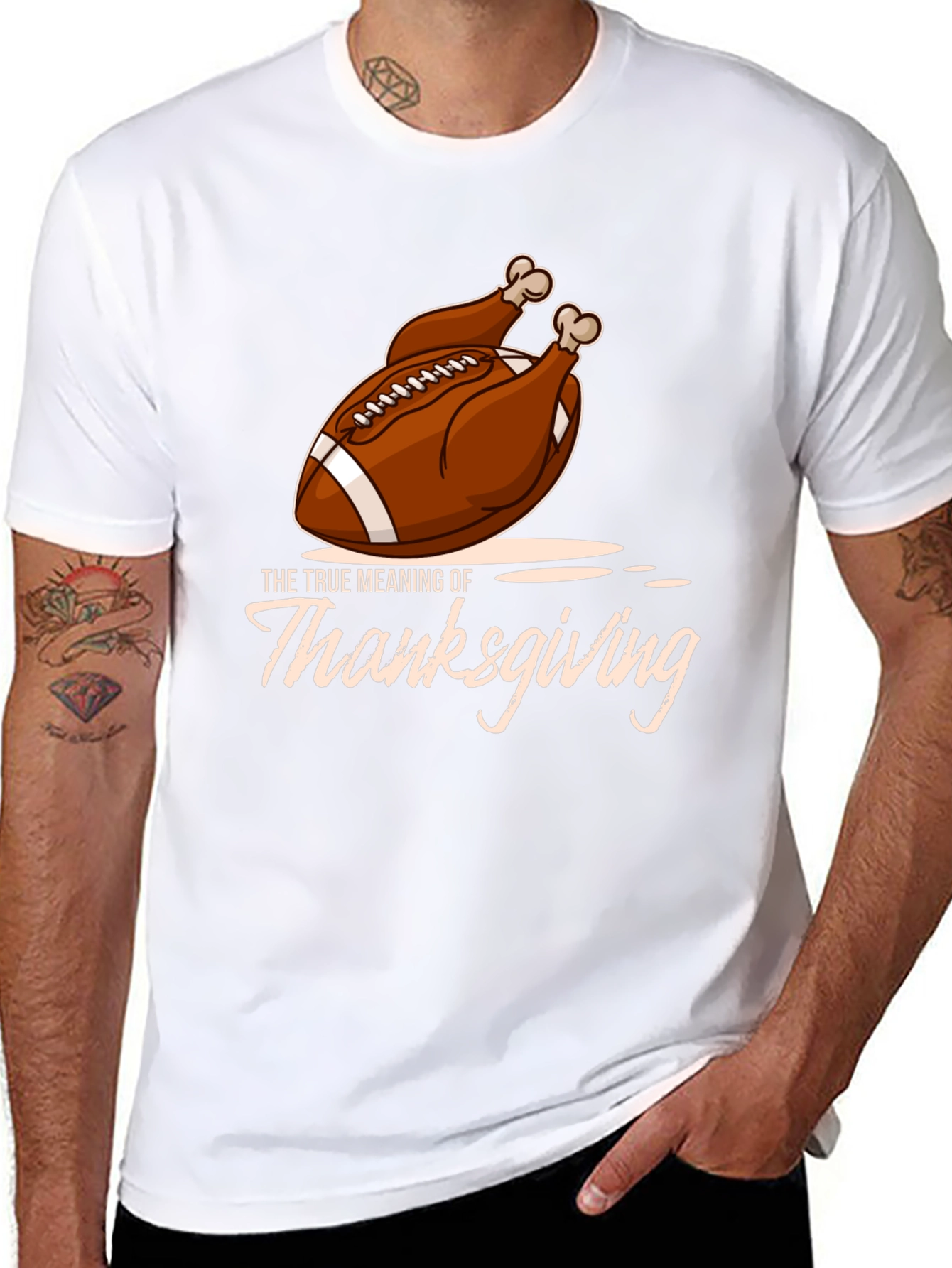 Thanksgiving Football Turkey T-Shirt