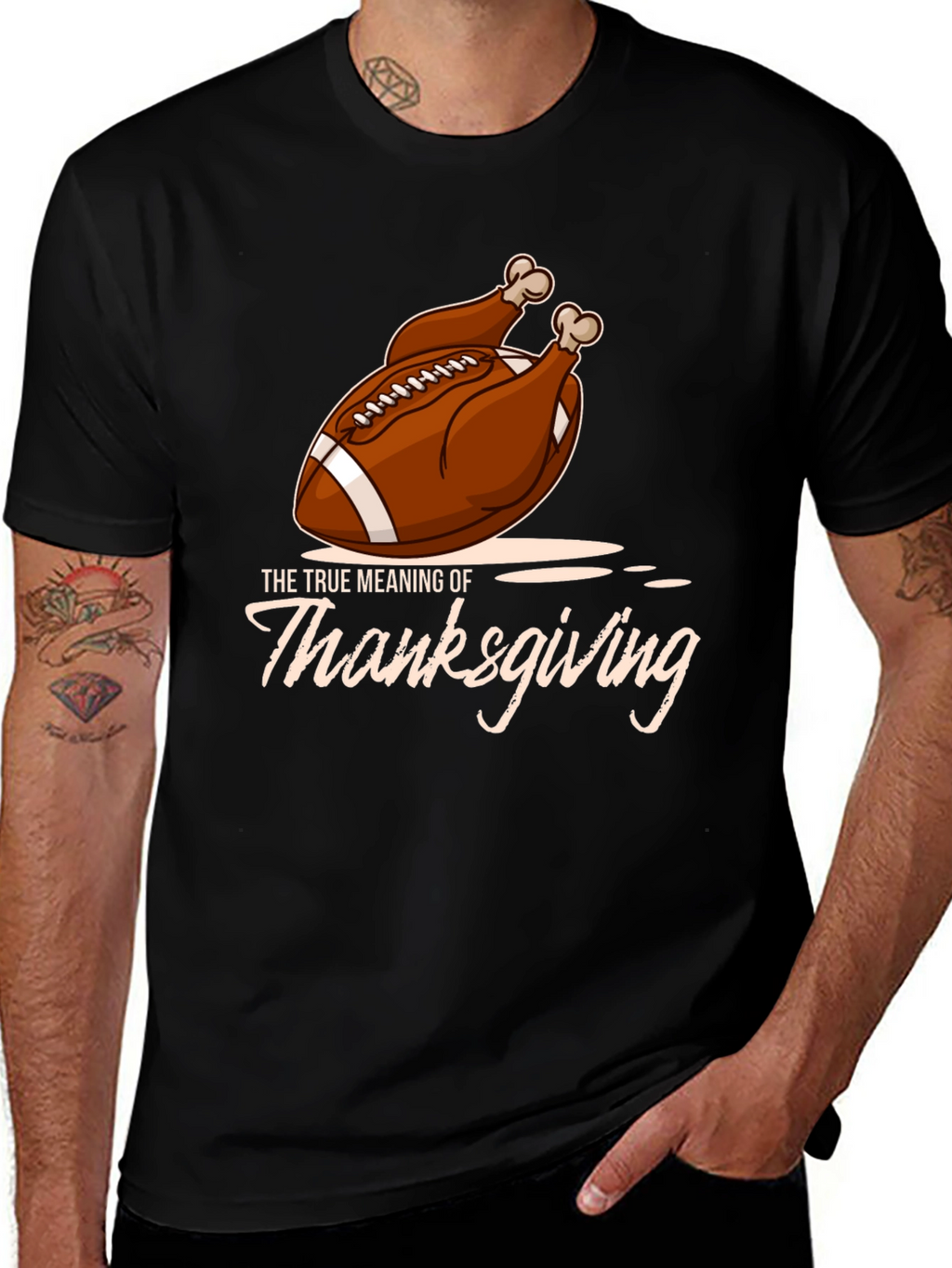 Thanksgiving Football Turkey T-Shirt