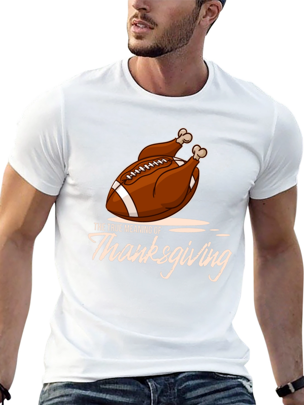 Thanksgiving Football Turkey T-Shirt
