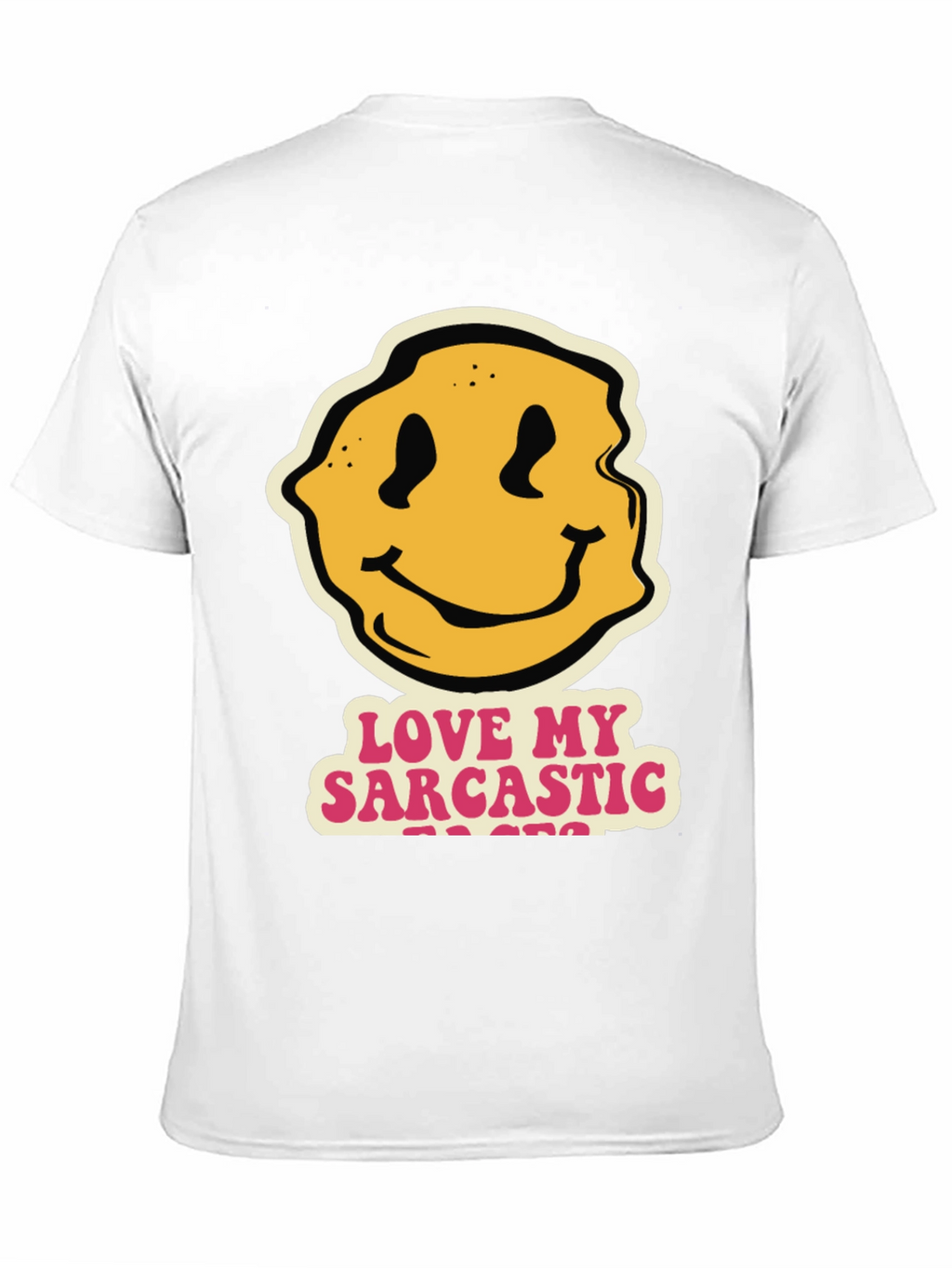 Sarcastic Teacher Smiley Face Black T-Shirt