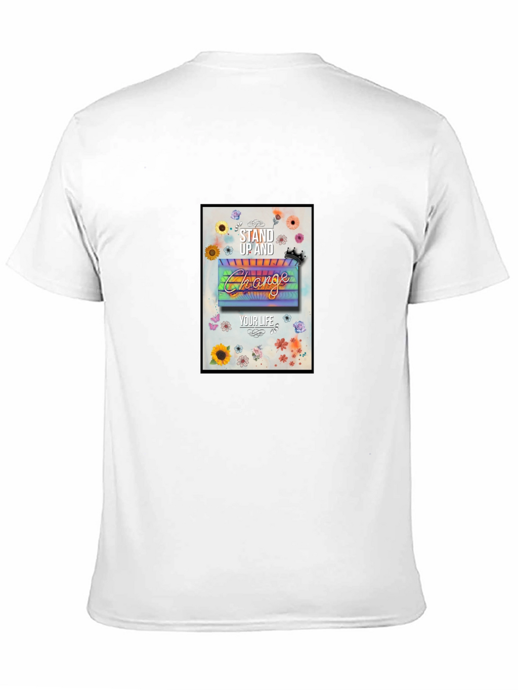 Stand Up & Change Graphic Tee - Black