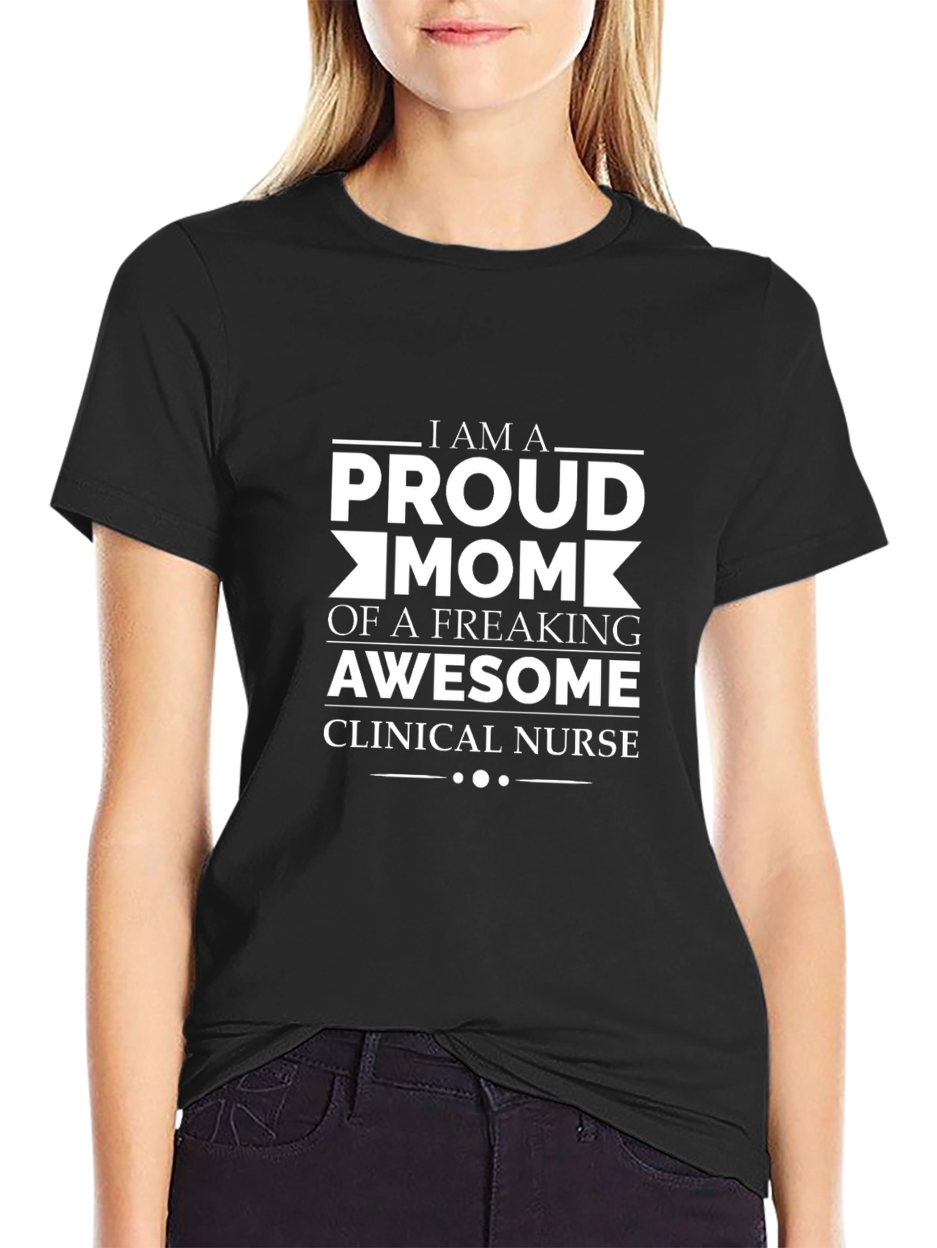 Proud Clinical Nurse Mom Graphic T-Shirt