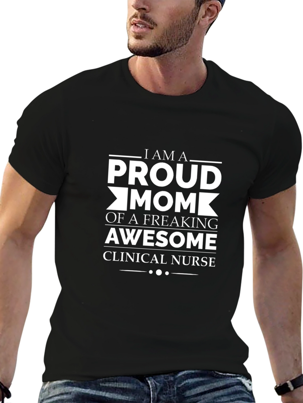 Proud Clinical Nurse Mom Graphic T-Shirt