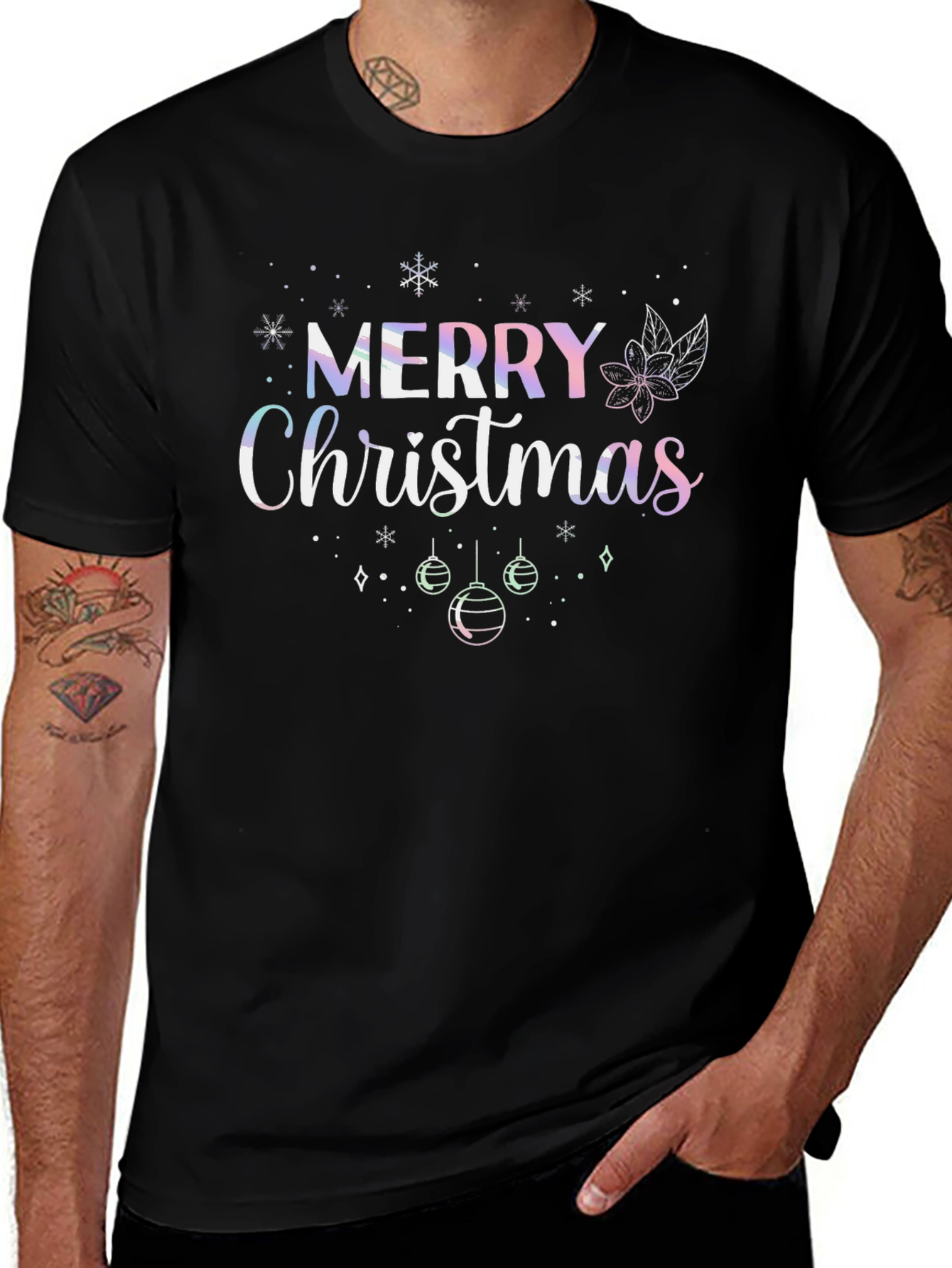 Merry Christmas Holiday Graphic Tee