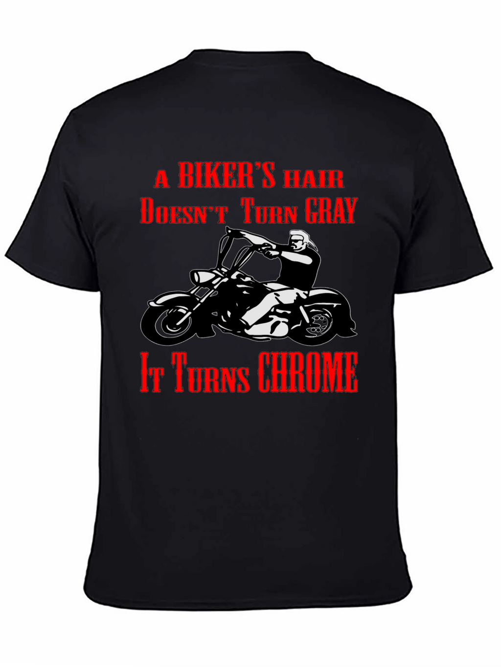 Bikers Hair Chrome T-Shirt - Motorcycle Apparel