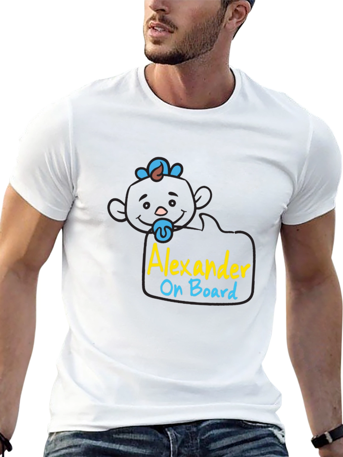 Alexander On Board Cute Baby Graphic Tee