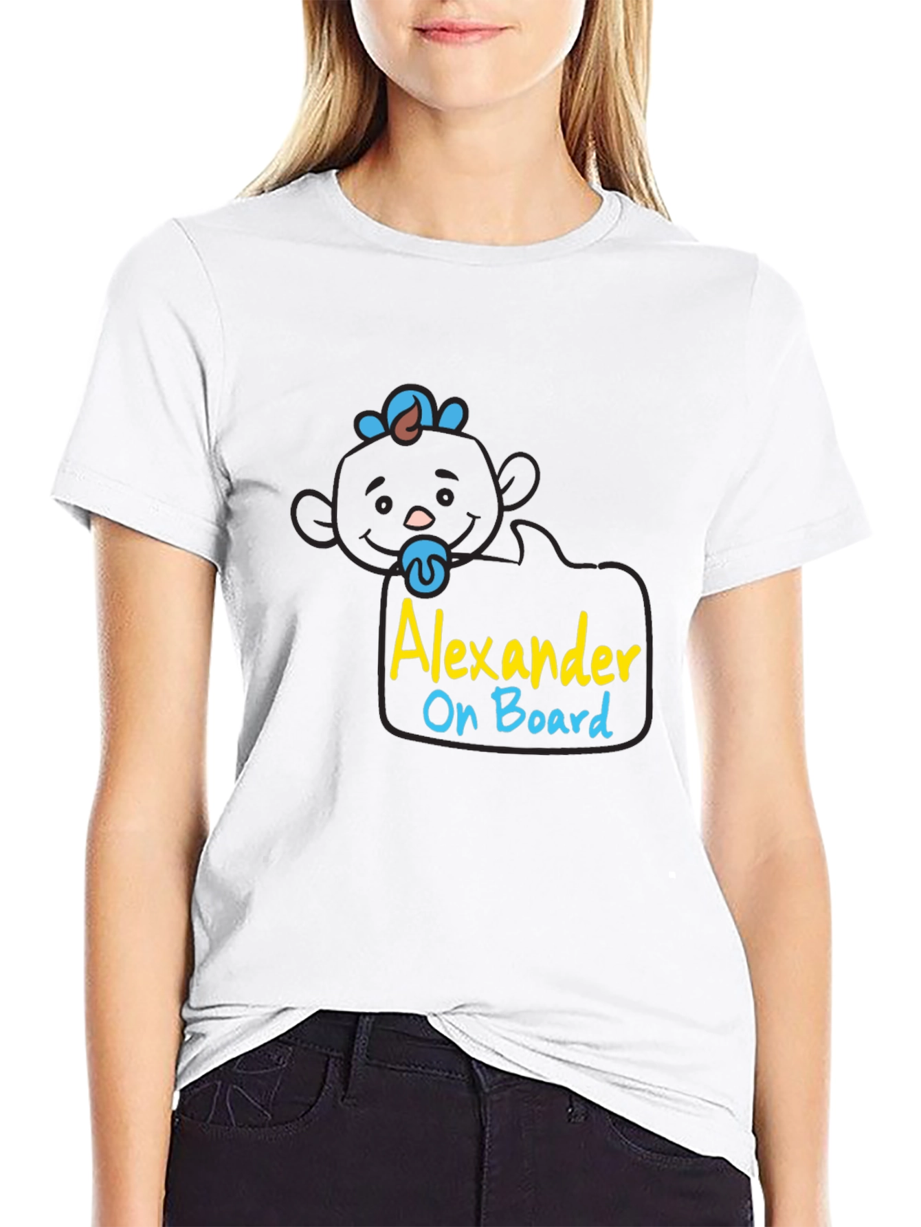 Alexander On Board Cute Baby Graphic Tee