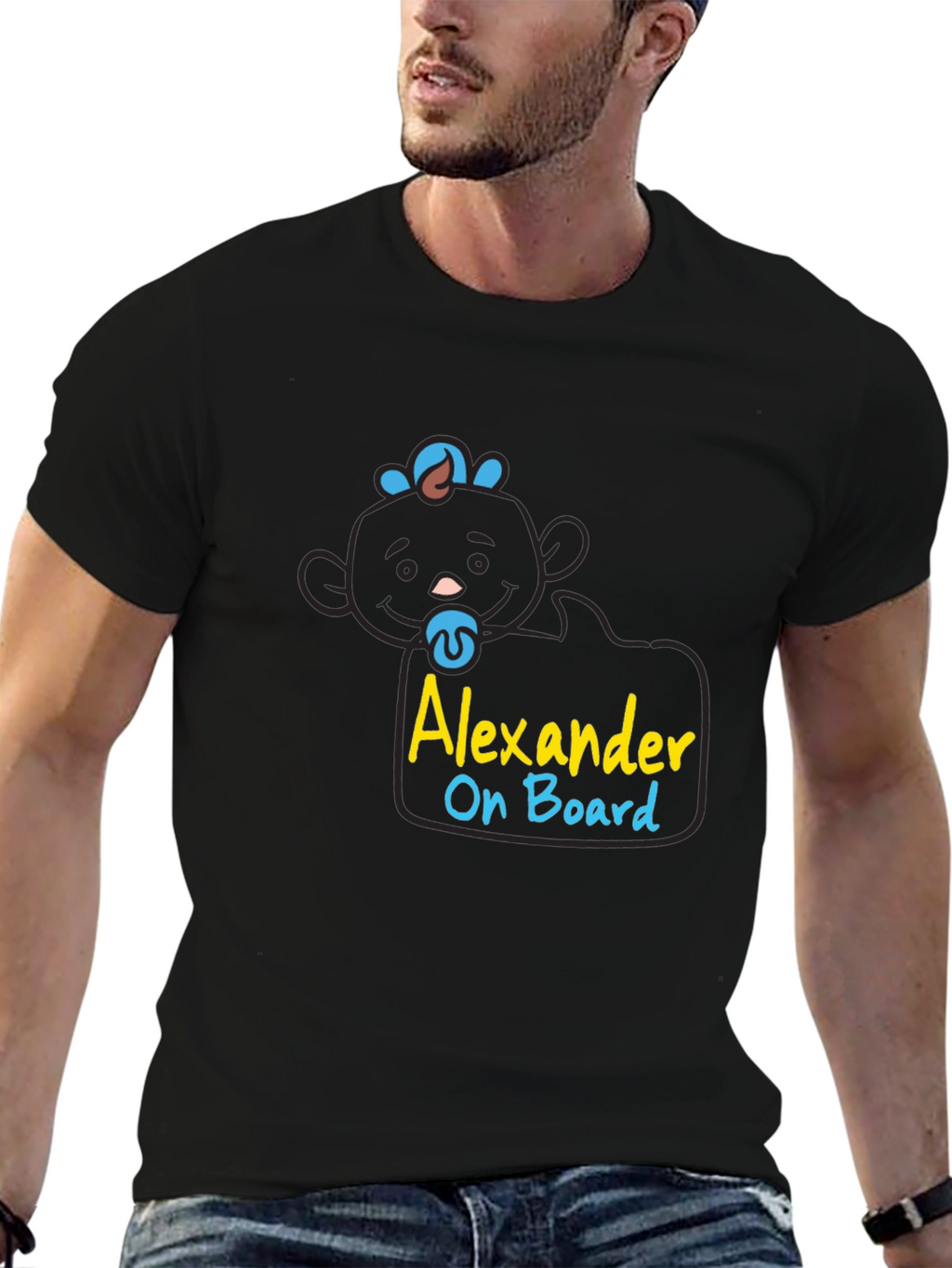 Alexander On Board Cute Baby Graphic Tee