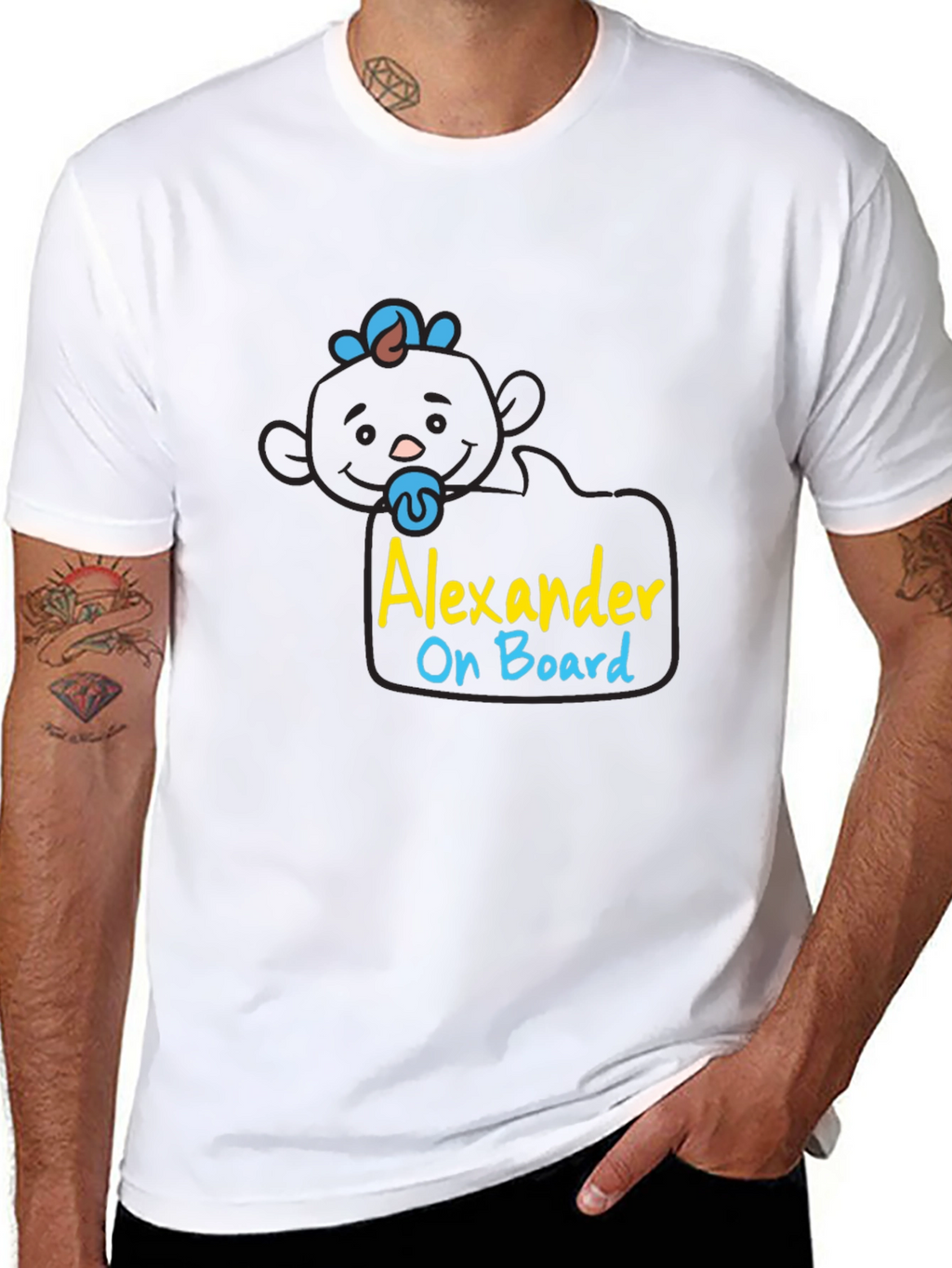 Alexander On Board Cute Baby Graphic Tee