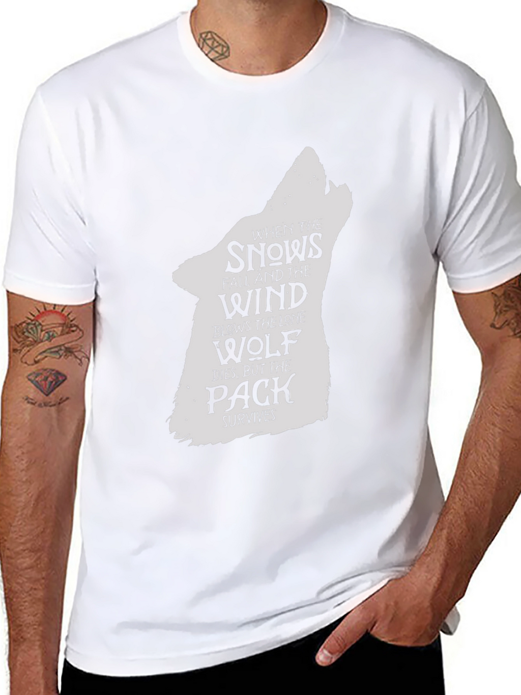 Lone Wolf Pack T-Shirt - Game of Thrones Style