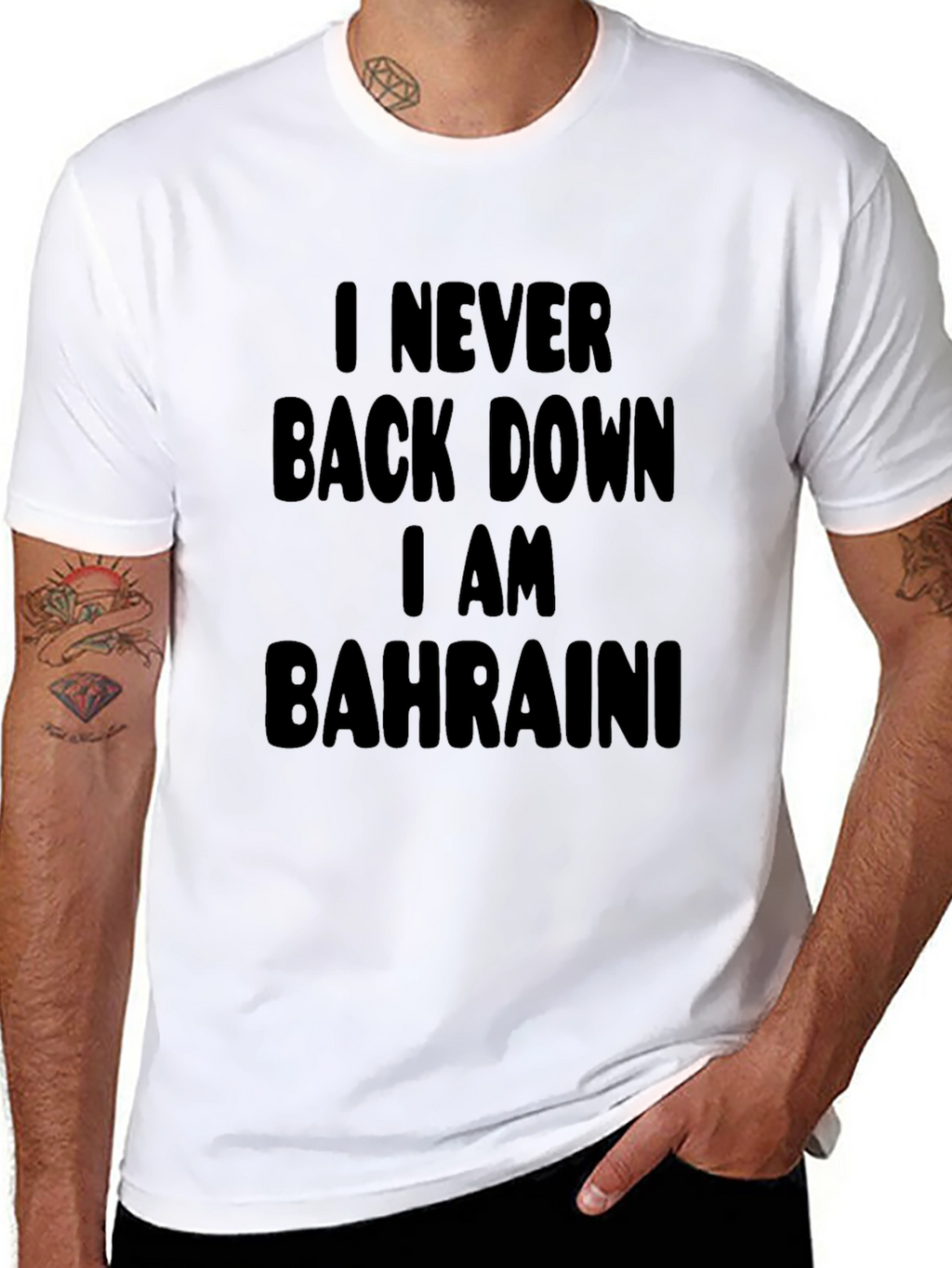 I Never Back Down Bahraini T-Shirt