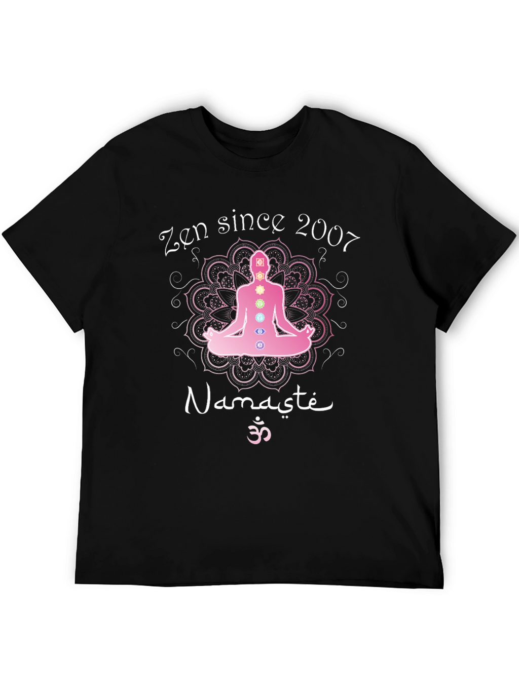 Zen Since 2007 Namaste Yoga Chakra T-Shirt