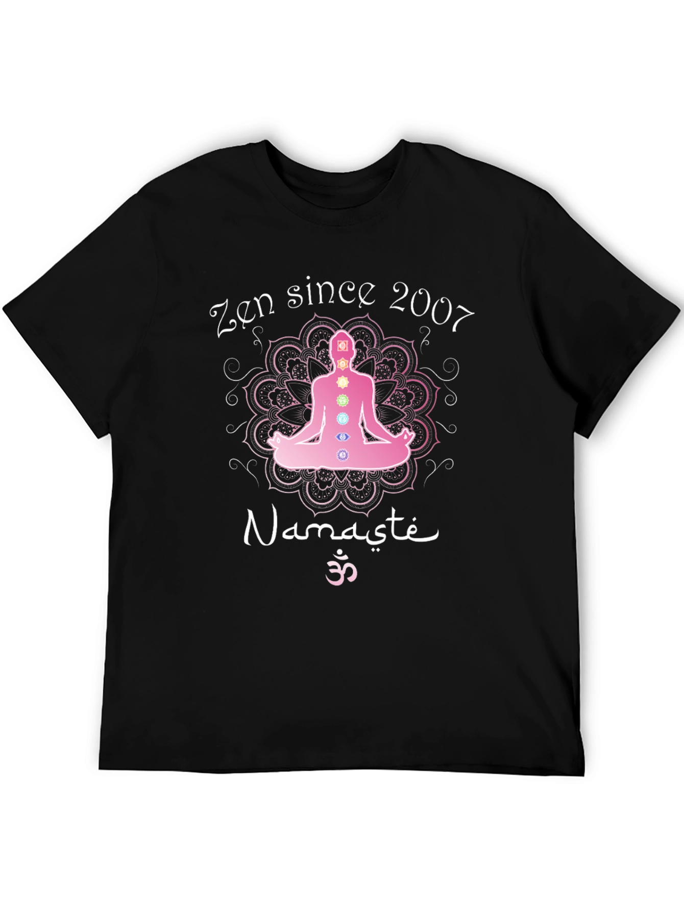 Zen Since 2007 Namaste Yoga Chakra T-Shirt