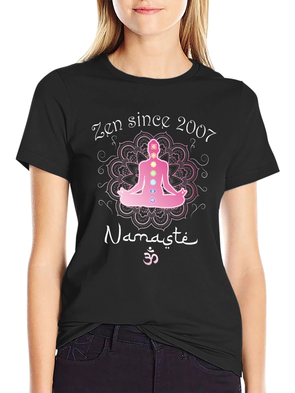 Zen Since 2007 Namaste Yoga Chakra T-Shirt