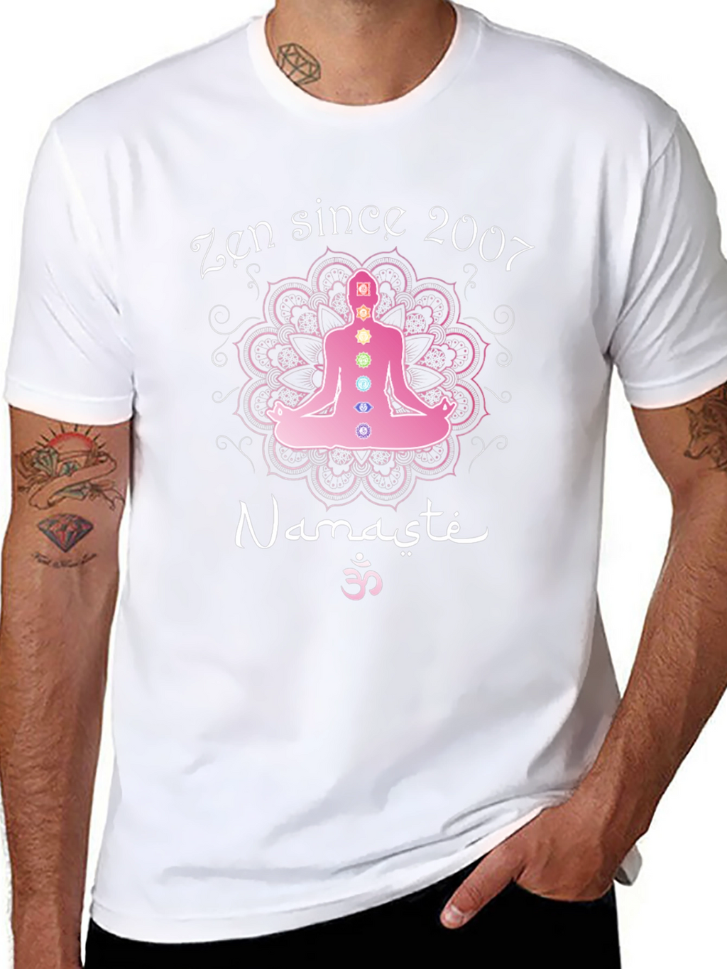 Zen Since 2007 Namaste Yoga Chakra T-Shirt