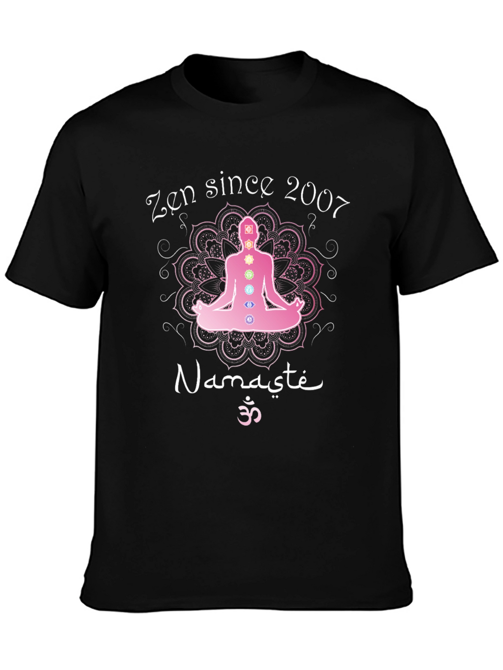 Zen Since 2007 Namaste Yoga Chakra T-Shirt
