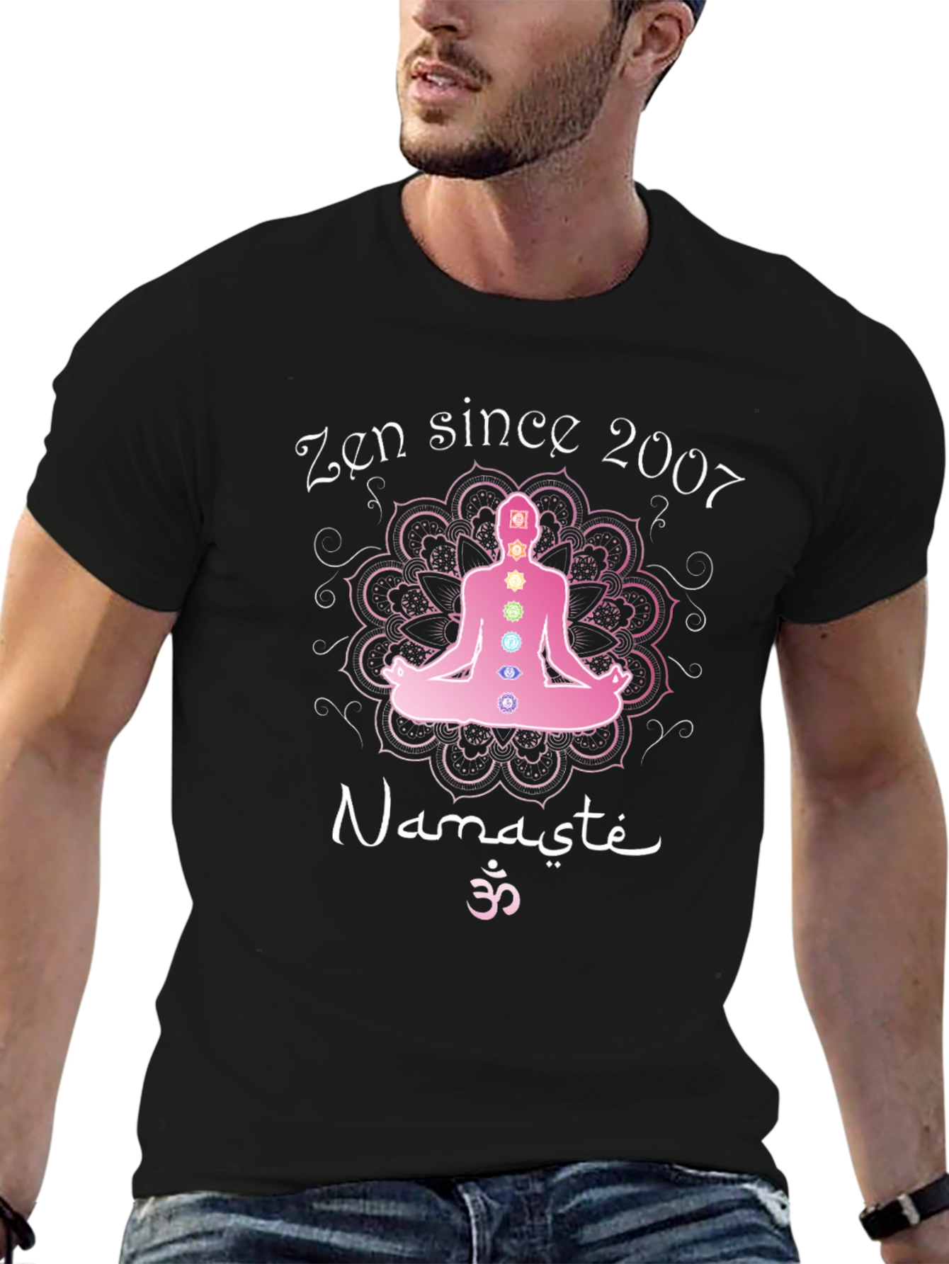 Zen Since 2007 Namaste Yoga Chakra T-Shirt