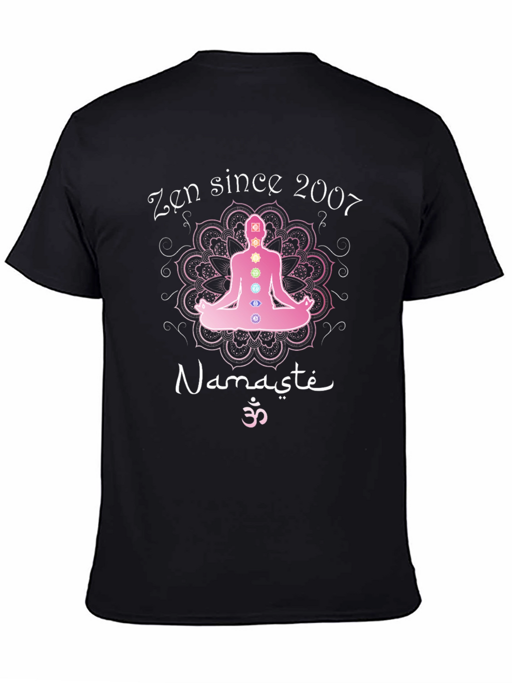 Zen Since 2007 Namaste Yoga Chakra T-Shirt