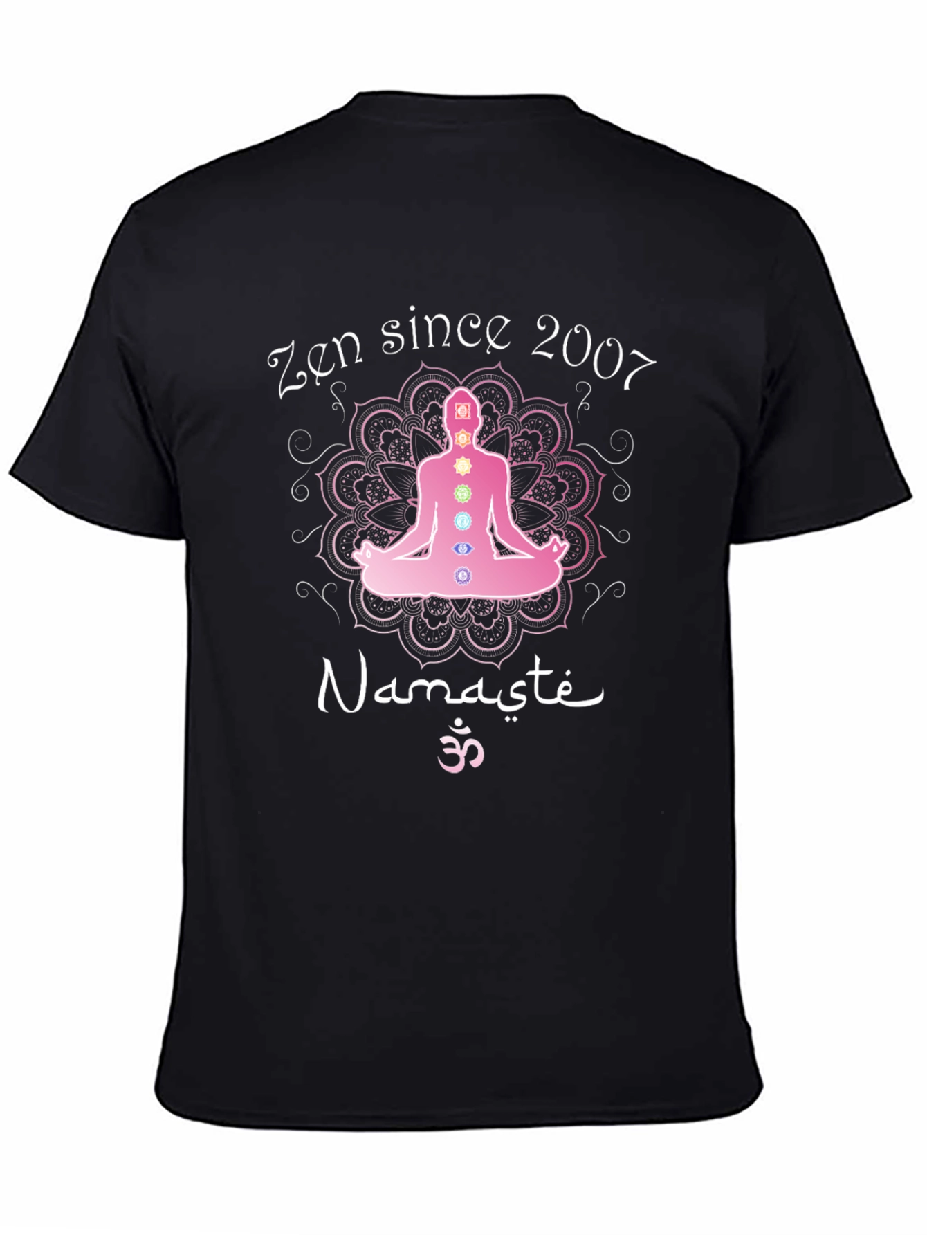 Zen Since 2007 Namaste Yoga Chakra T-Shirt