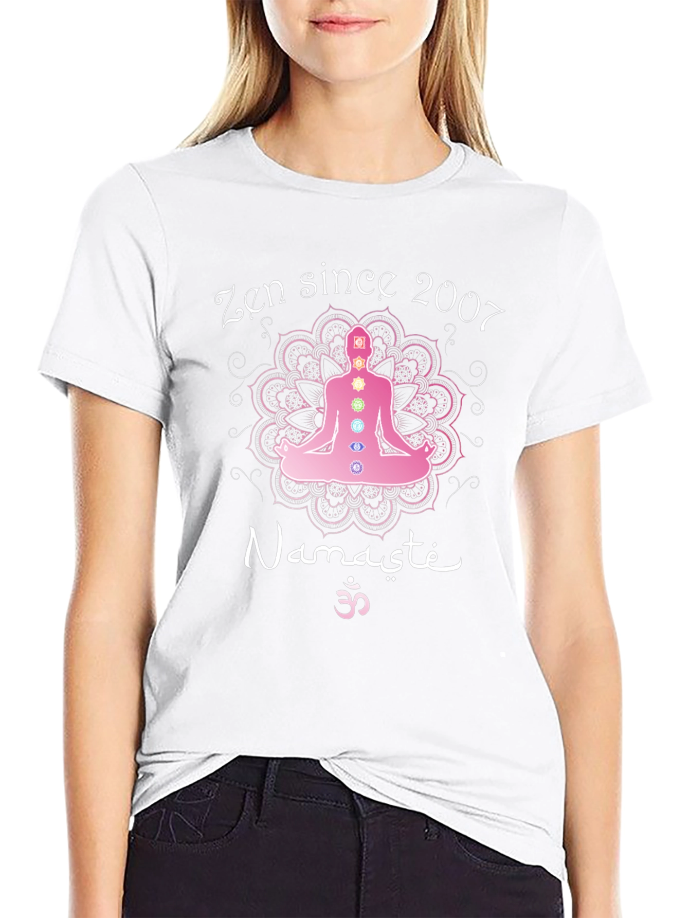 Zen Since 2007 Namaste Yoga Chakra T-Shirt