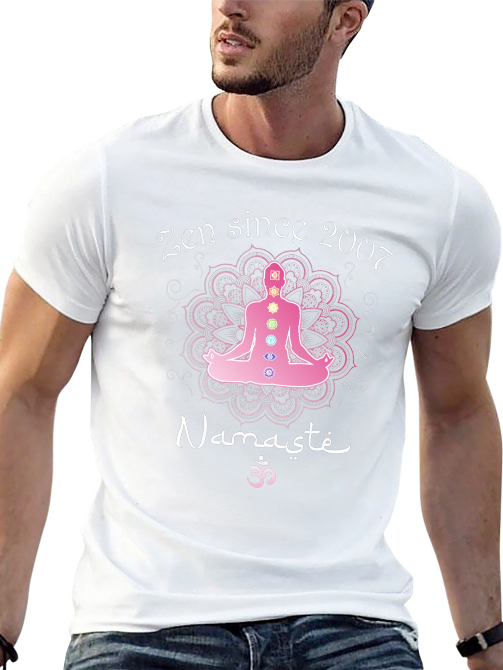 Zen Since 2007 Namaste Yoga Chakra T-Shirt