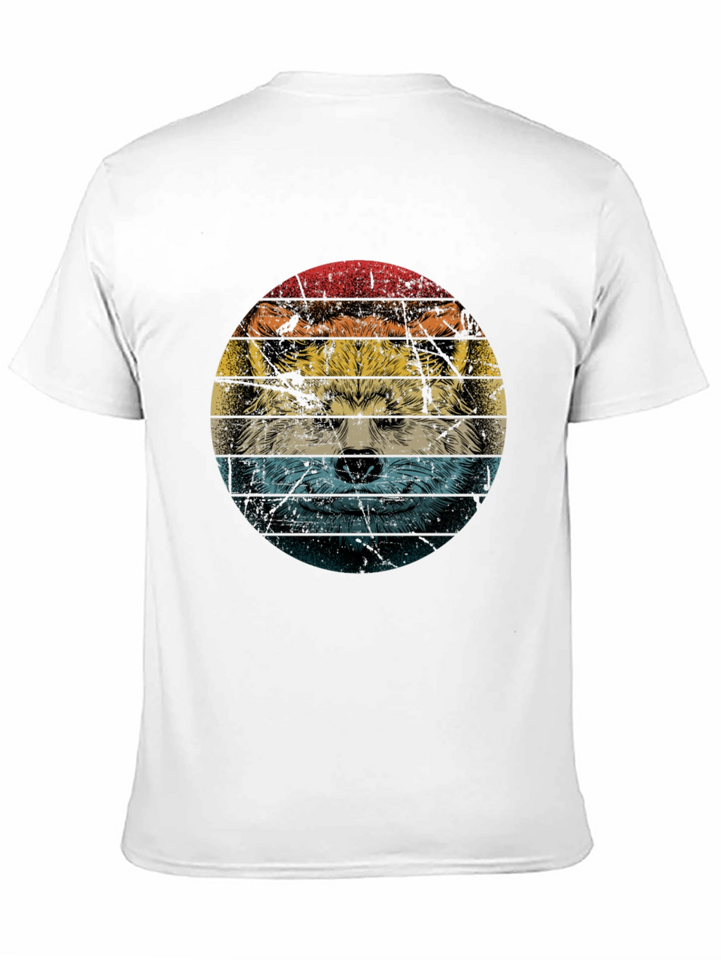 Retro Wolf Graphic T-Shirt - Cool Animal Tee