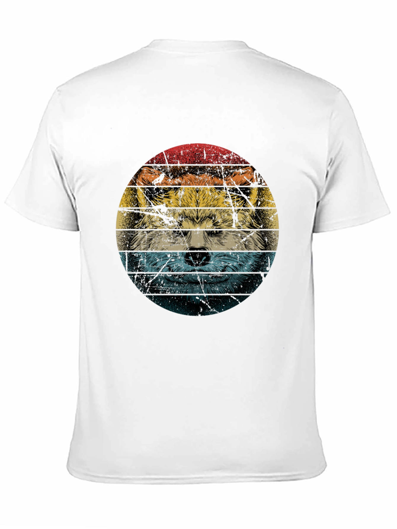 Retro Wolf Graphic T-Shirt - Cool Animal Tee