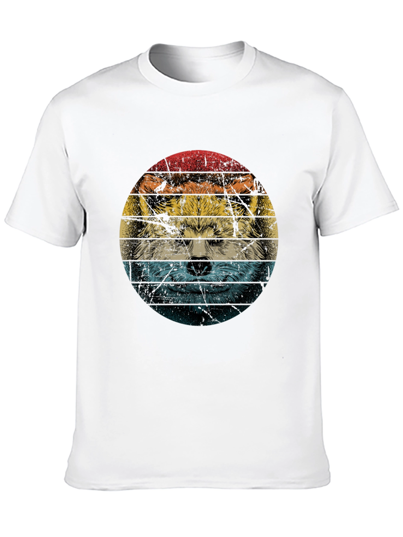 Retro Wolf Graphic T-Shirt - Cool Animal Tee