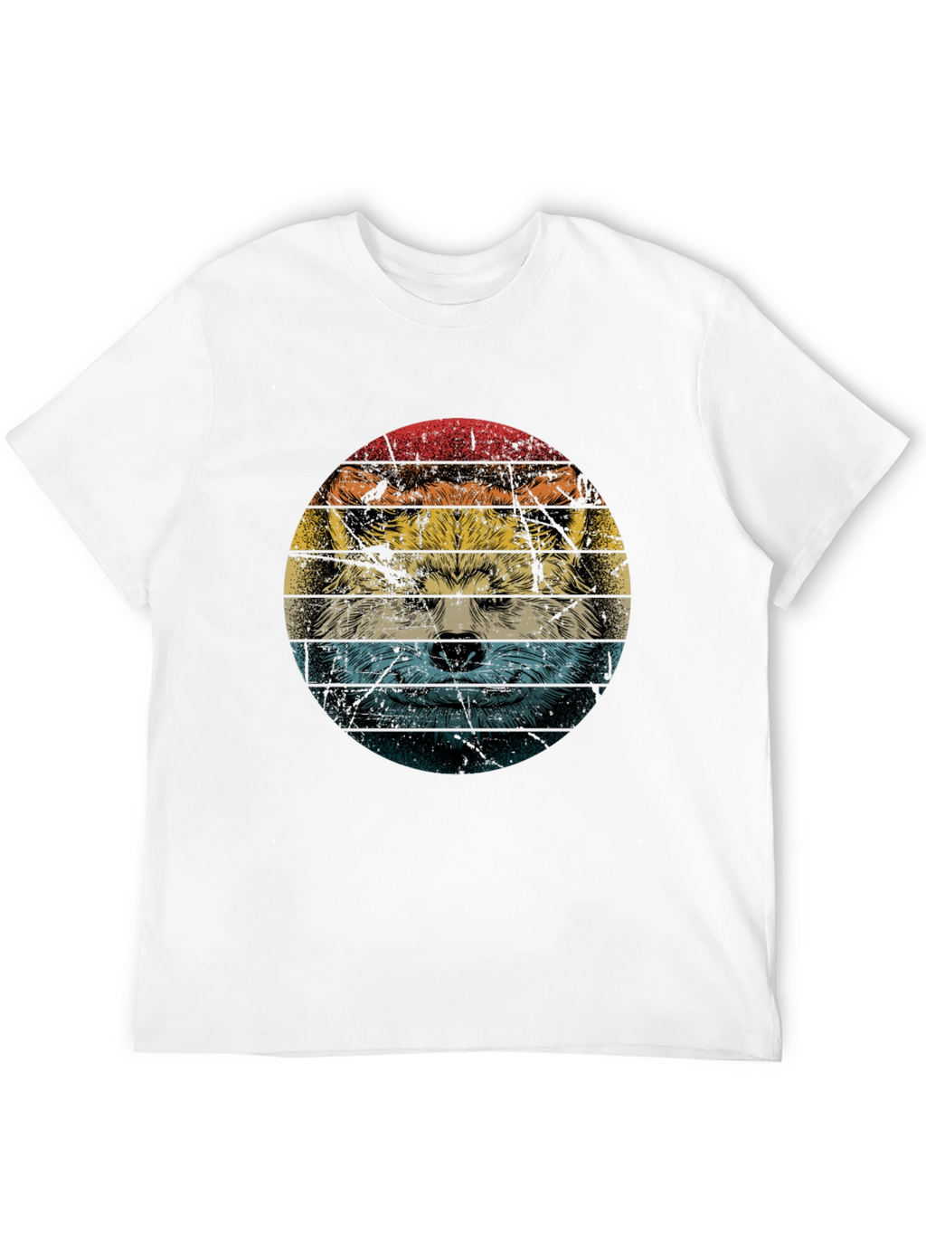 Retro Wolf Graphic T-Shirt - Cool Animal Tee