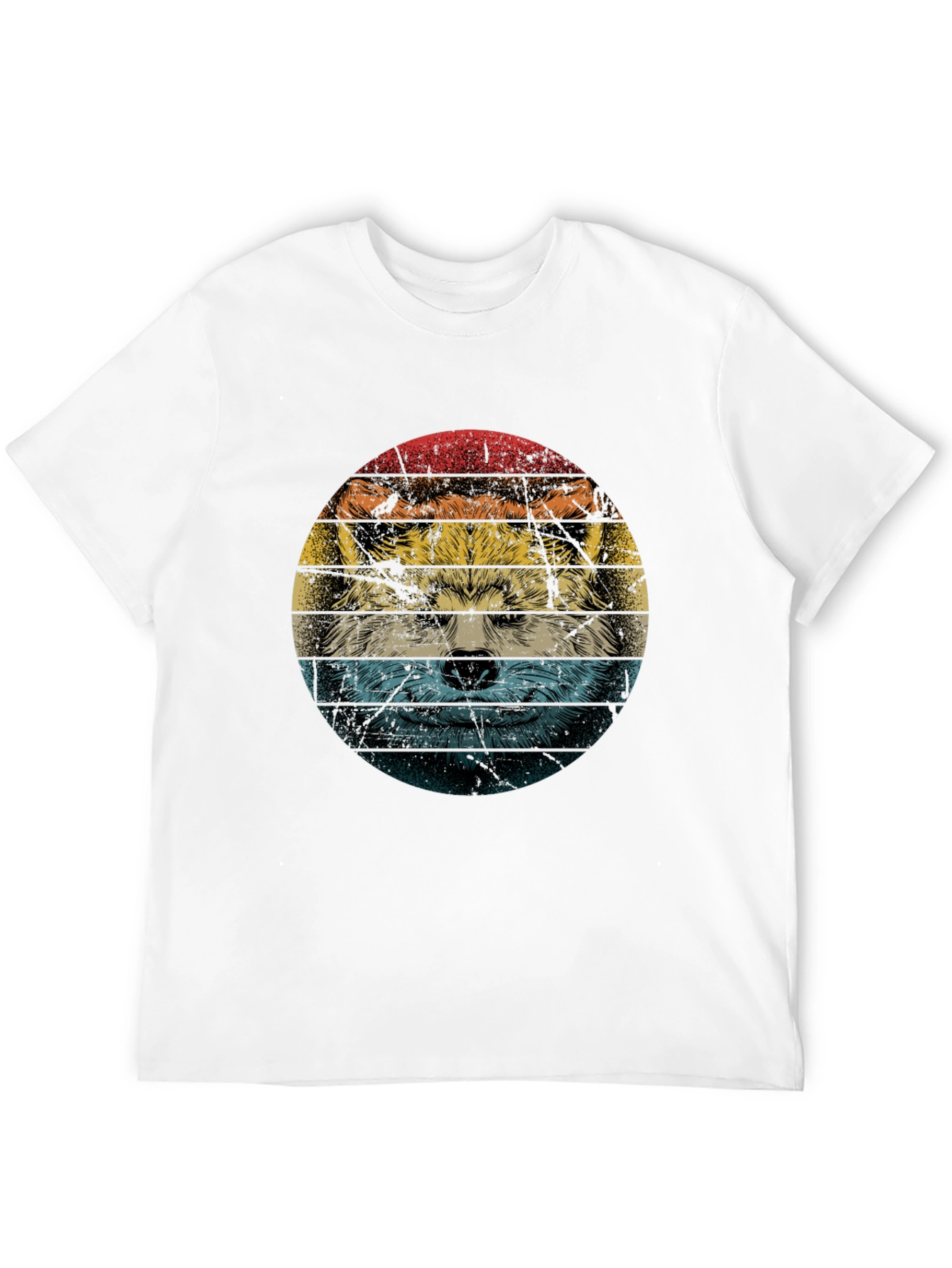 Retro Wolf Graphic T-Shirt - Cool Animal Tee