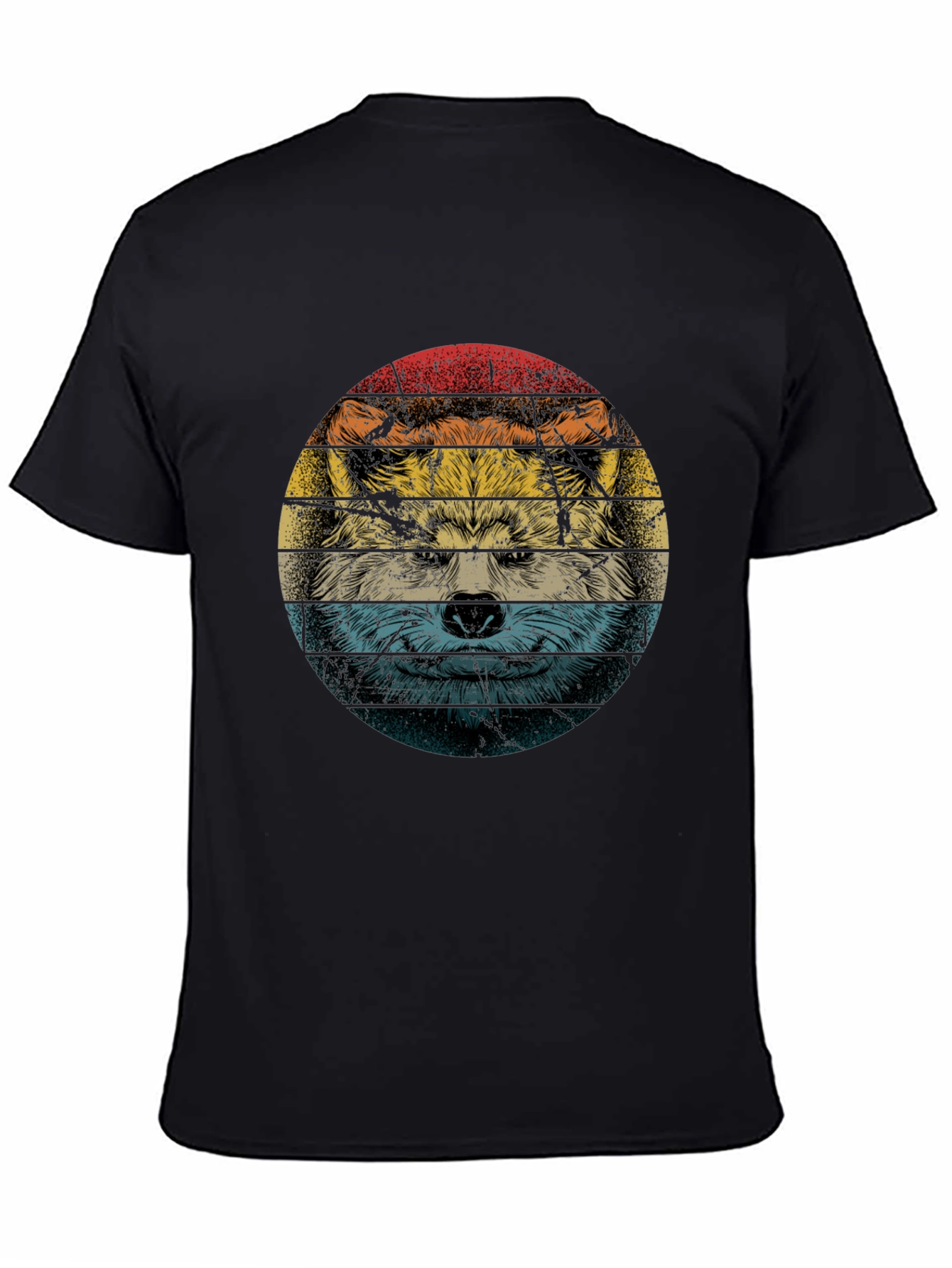 Retro Wolf Graphic T-Shirt - Cool Animal Tee