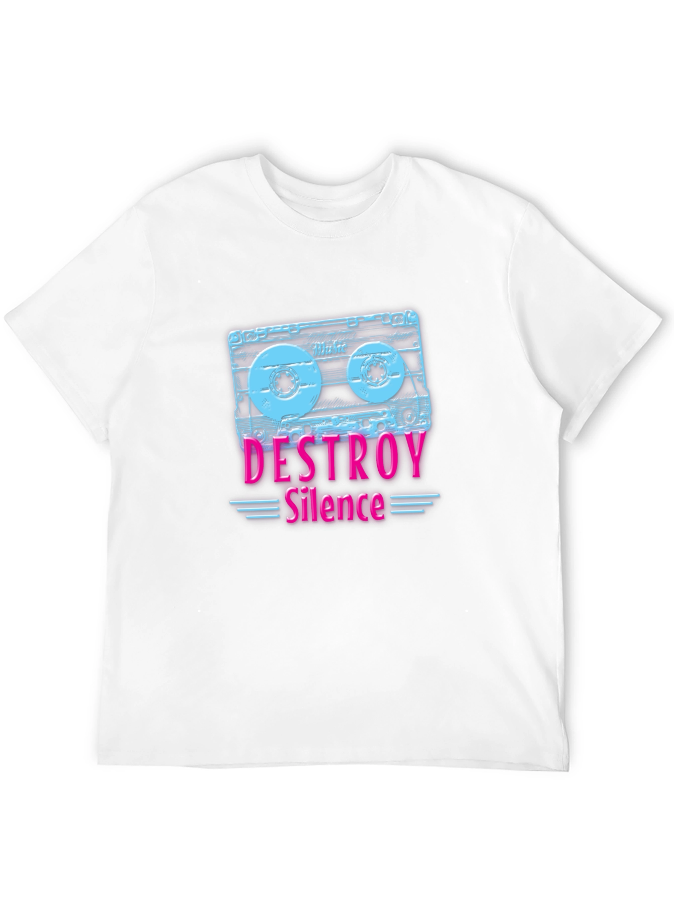 Destroy Silence Cassette Tape Graphic Tee